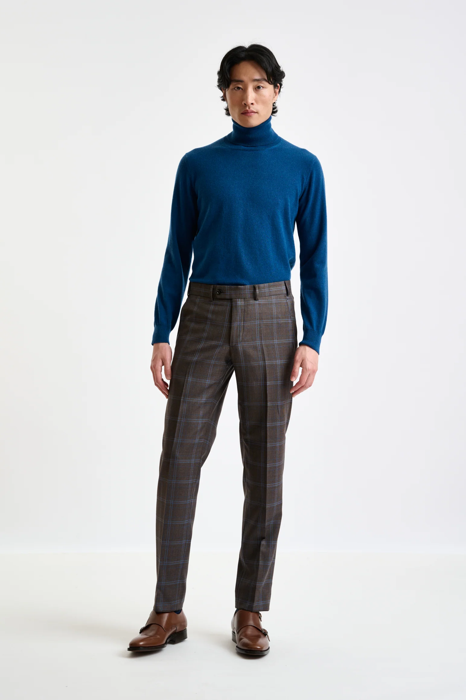 Brown Super 110's Wool Soho Suit Galaxy - Image 9