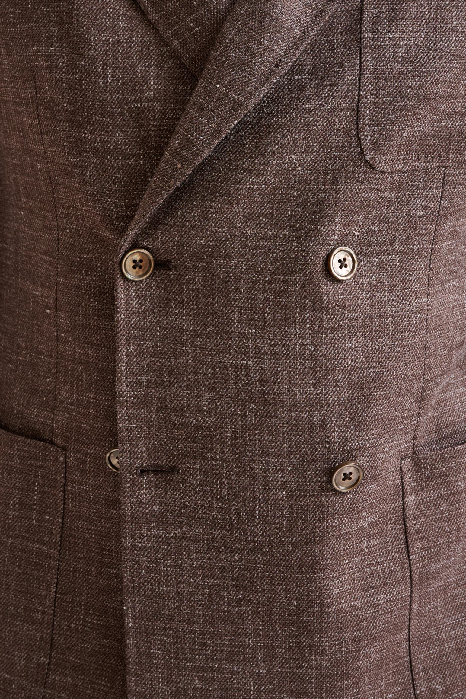 Brown Wool & Silk Kenton Jacket Amalfi Trend - Image 3
