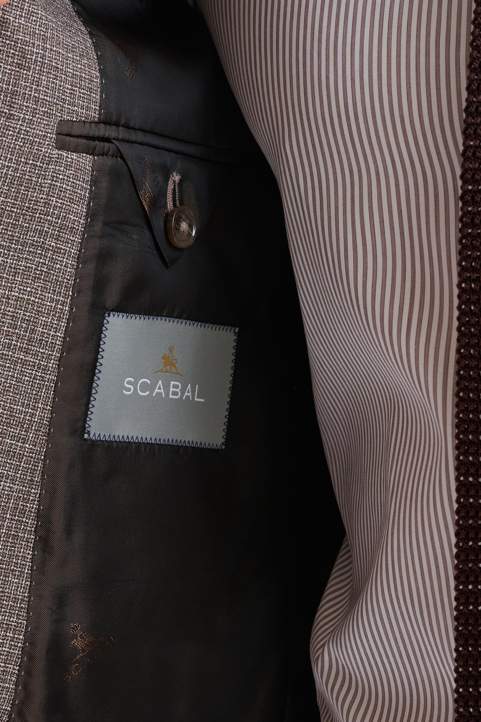 Brown Wool Super 100's Soho Jacket Lifestyle - Image 5