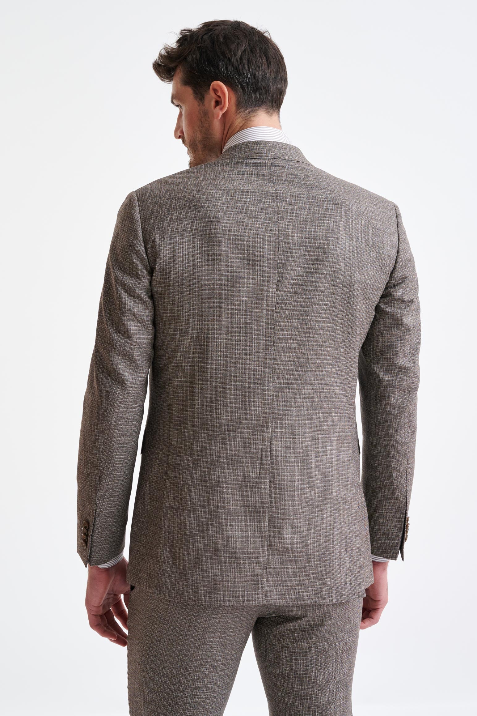 Brown Wool Super 100's Soho Jacket Lifestyle - Image 8