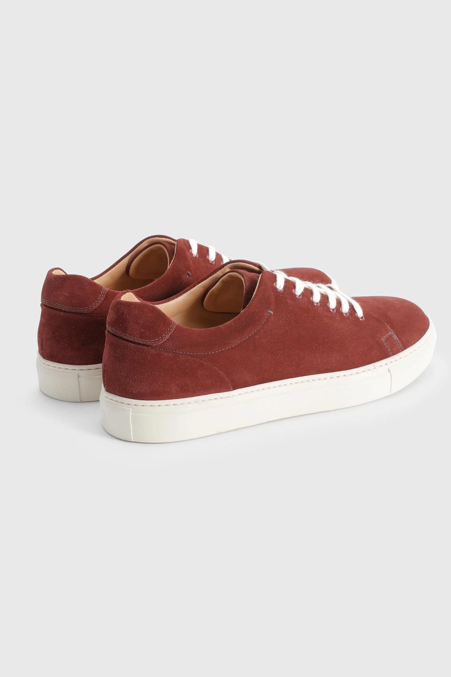 Burgundy Suede Calfskin Trainer - Image 3