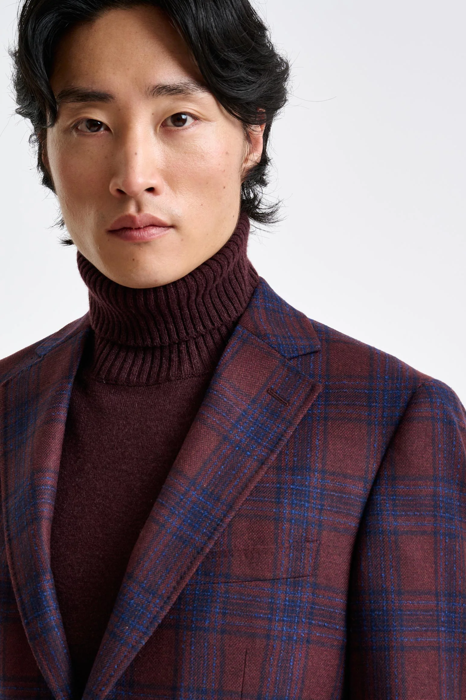 Burgundy Wool & Cashmere Soho Jacket Escape - Image 6