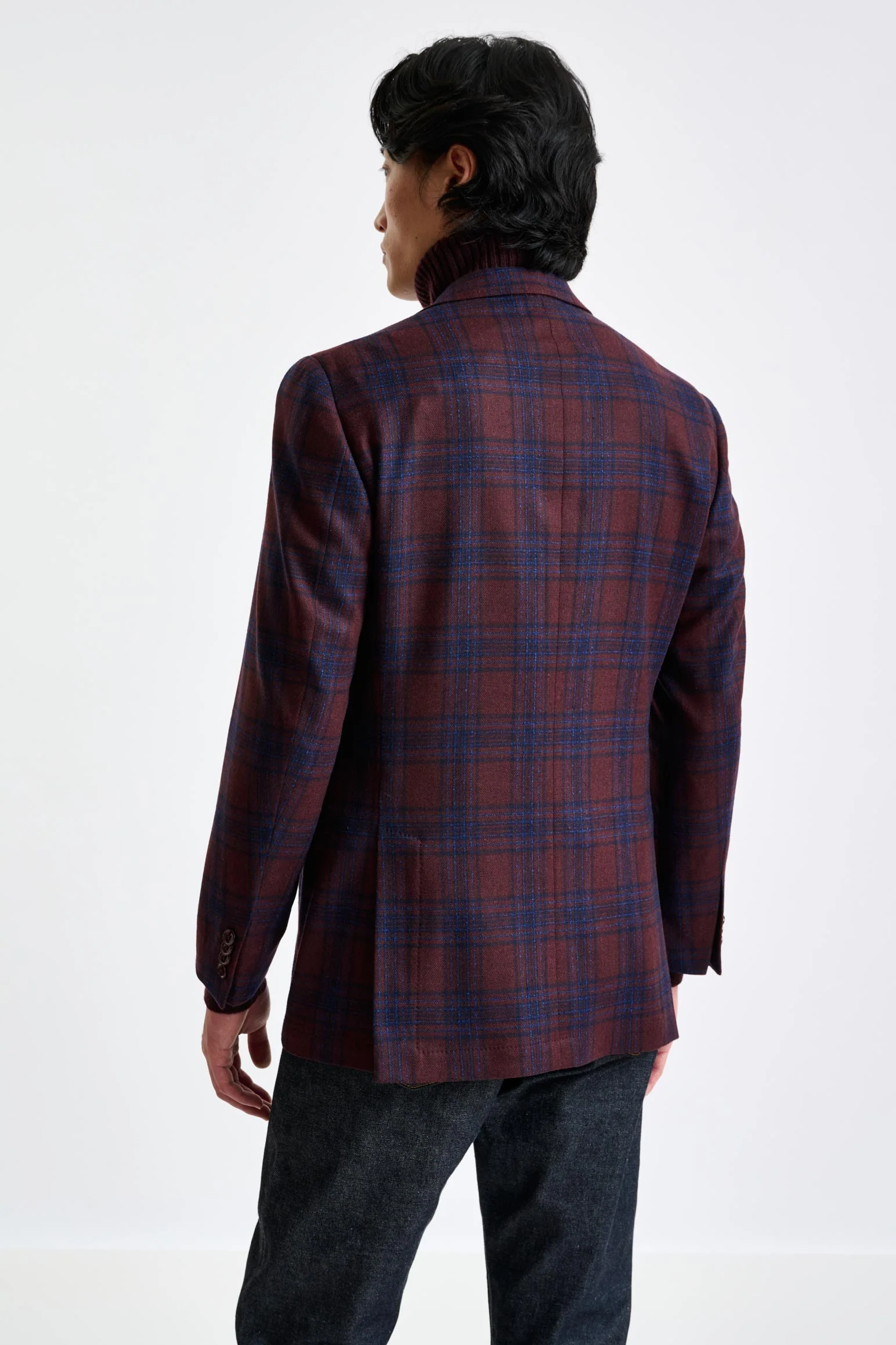 Burgundy Wool & Cashmere Soho Jacket Escape - Image 7