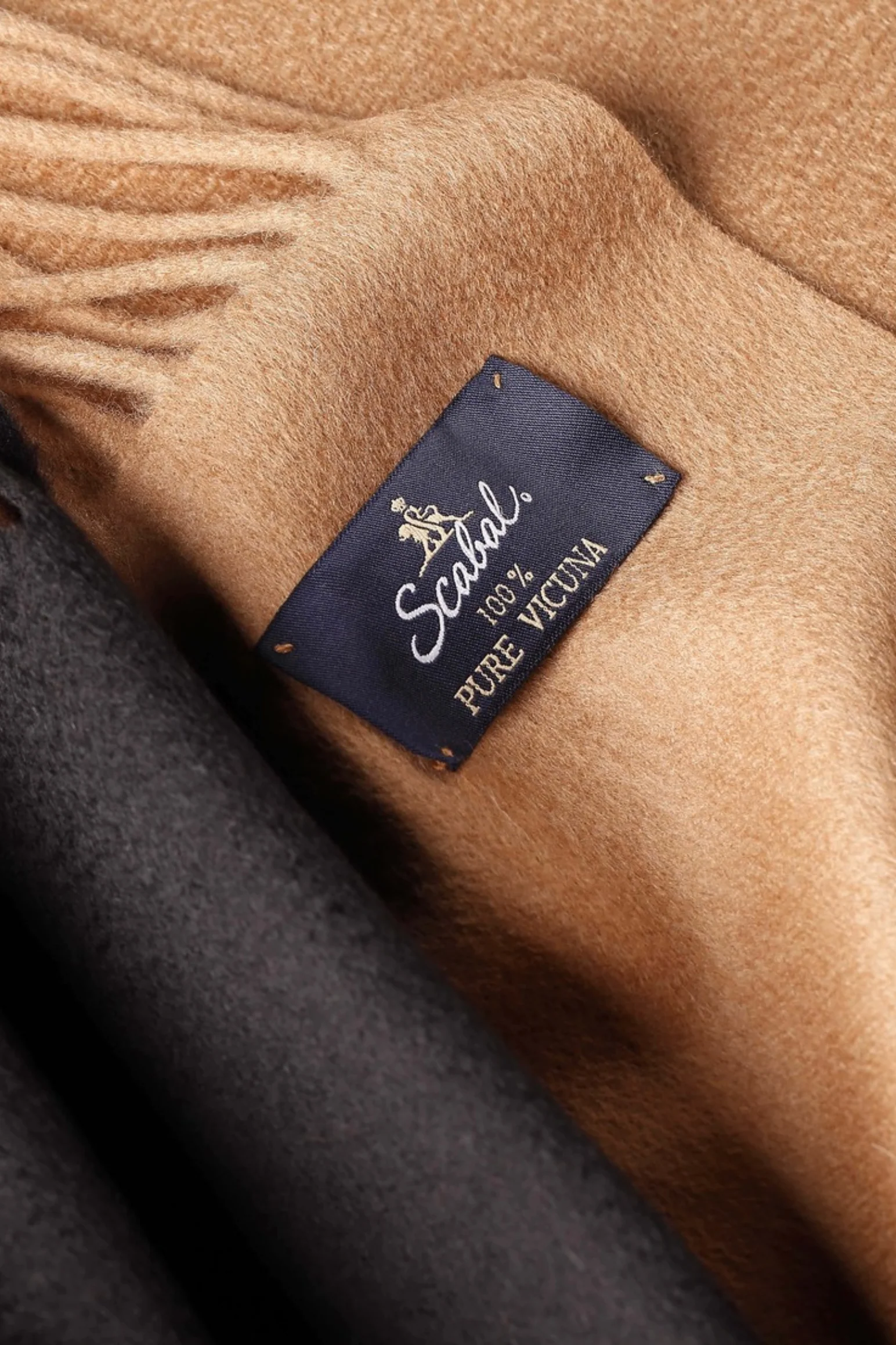 Camel Brown 100% Pure Vicuna Scarf - Image 2