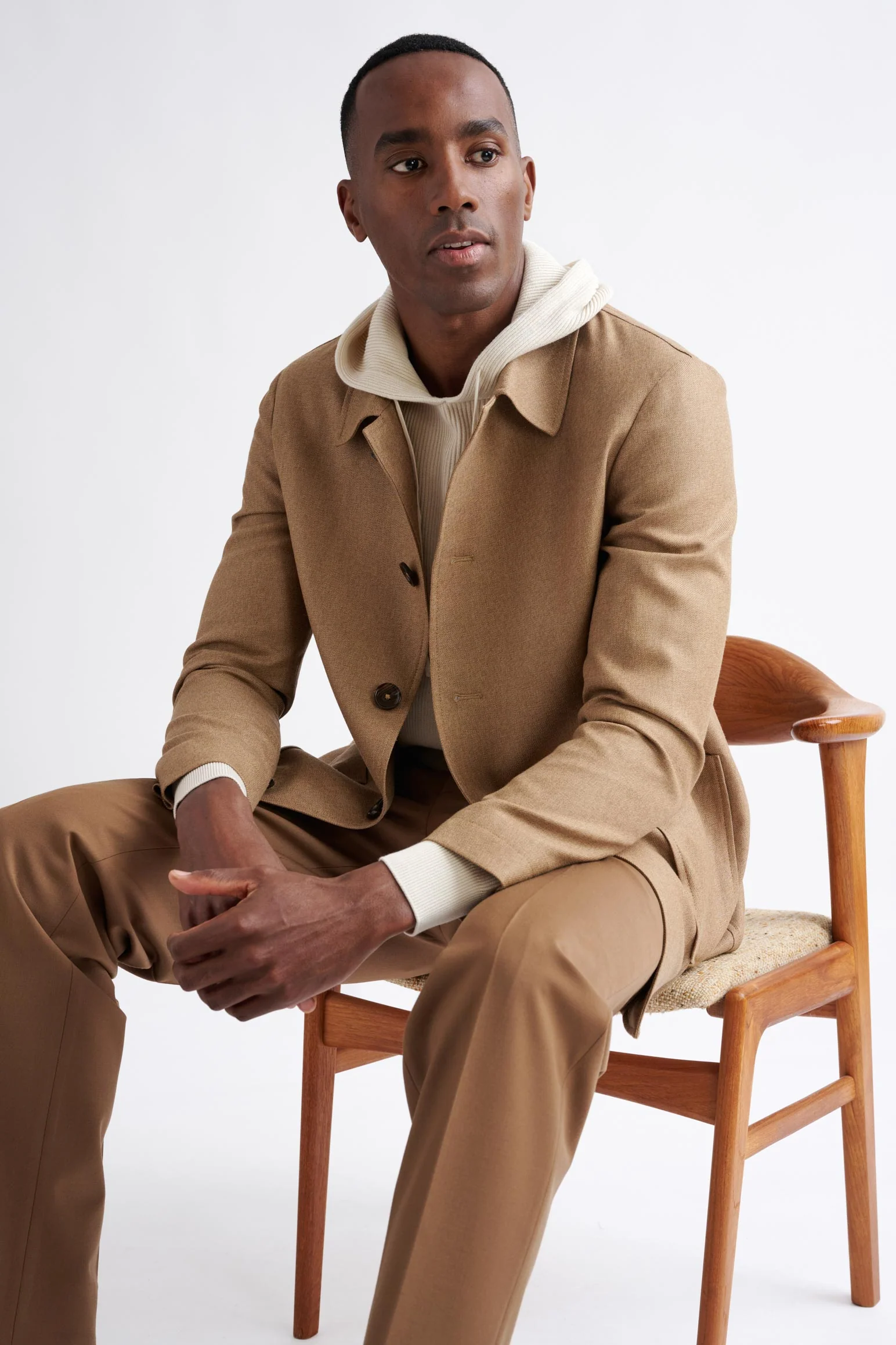 Camel Wool Harmony Troy Jacket - Image 5