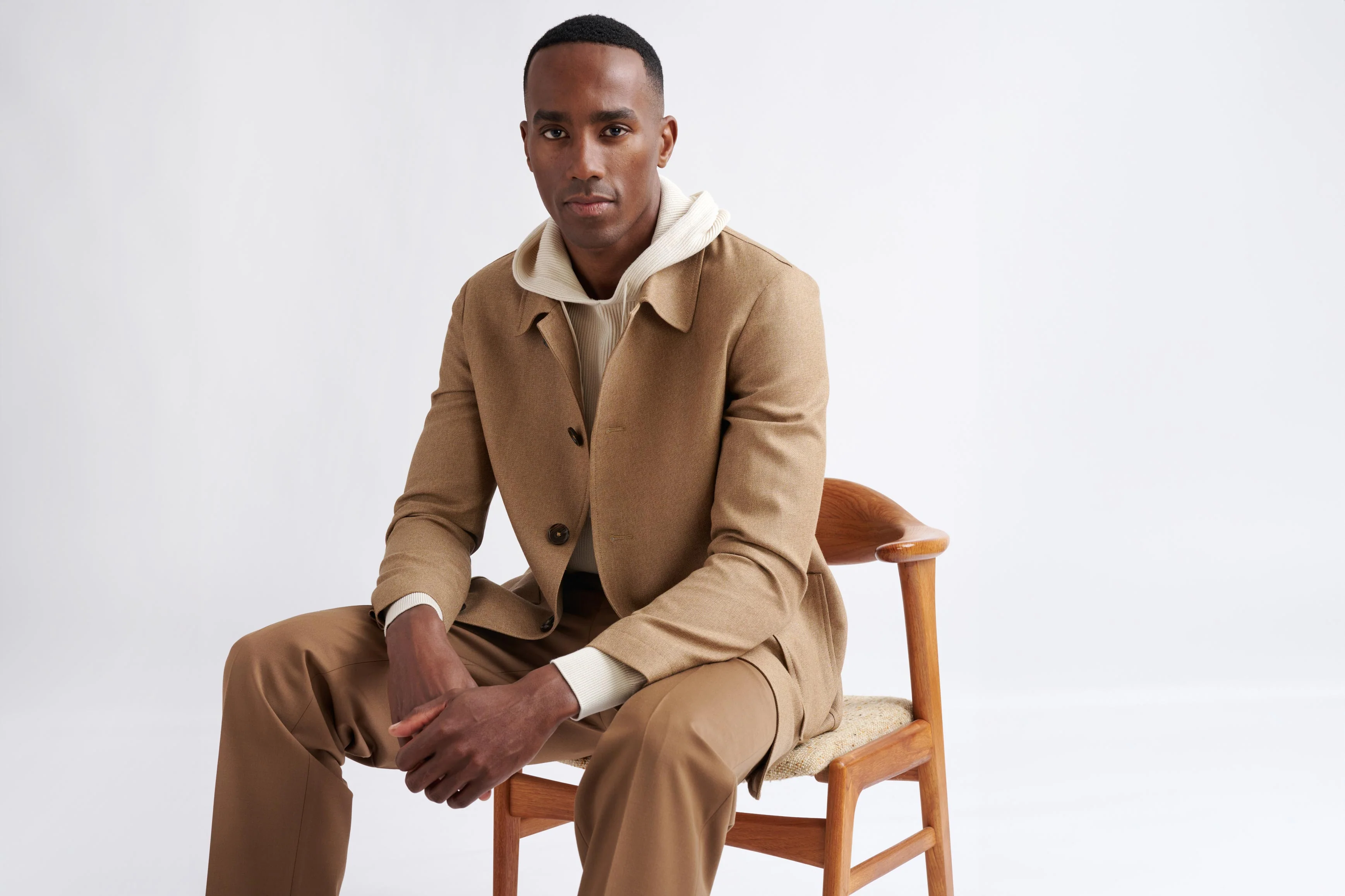 Camel Wool Harmony Troy Jacket - Image 7