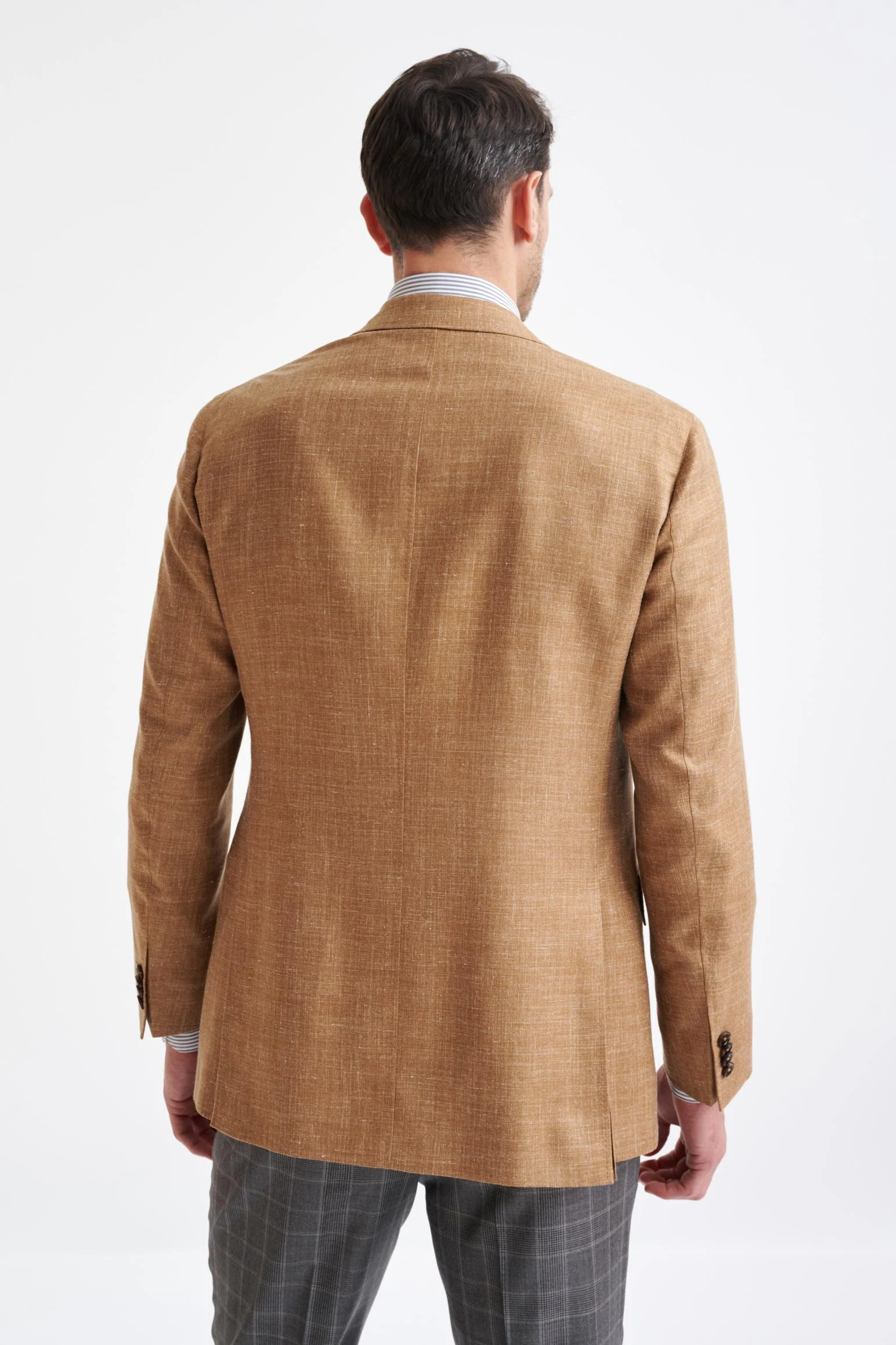 Camel Wool & Silk Kensington Jacket Amalfi Trend - Image 7