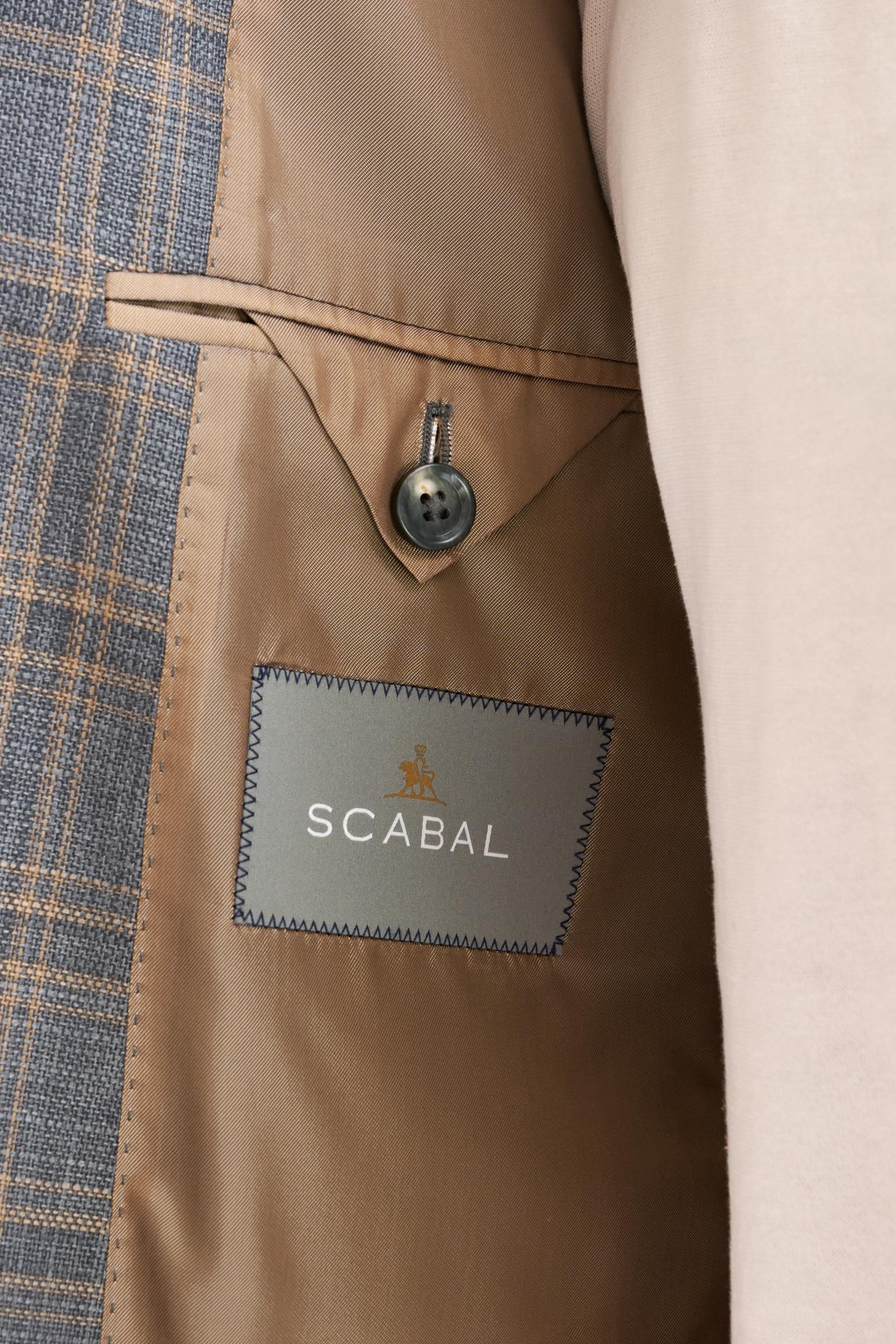 Grey Check Super 130's Wool Soho Jacket Mosaic - Image 5
