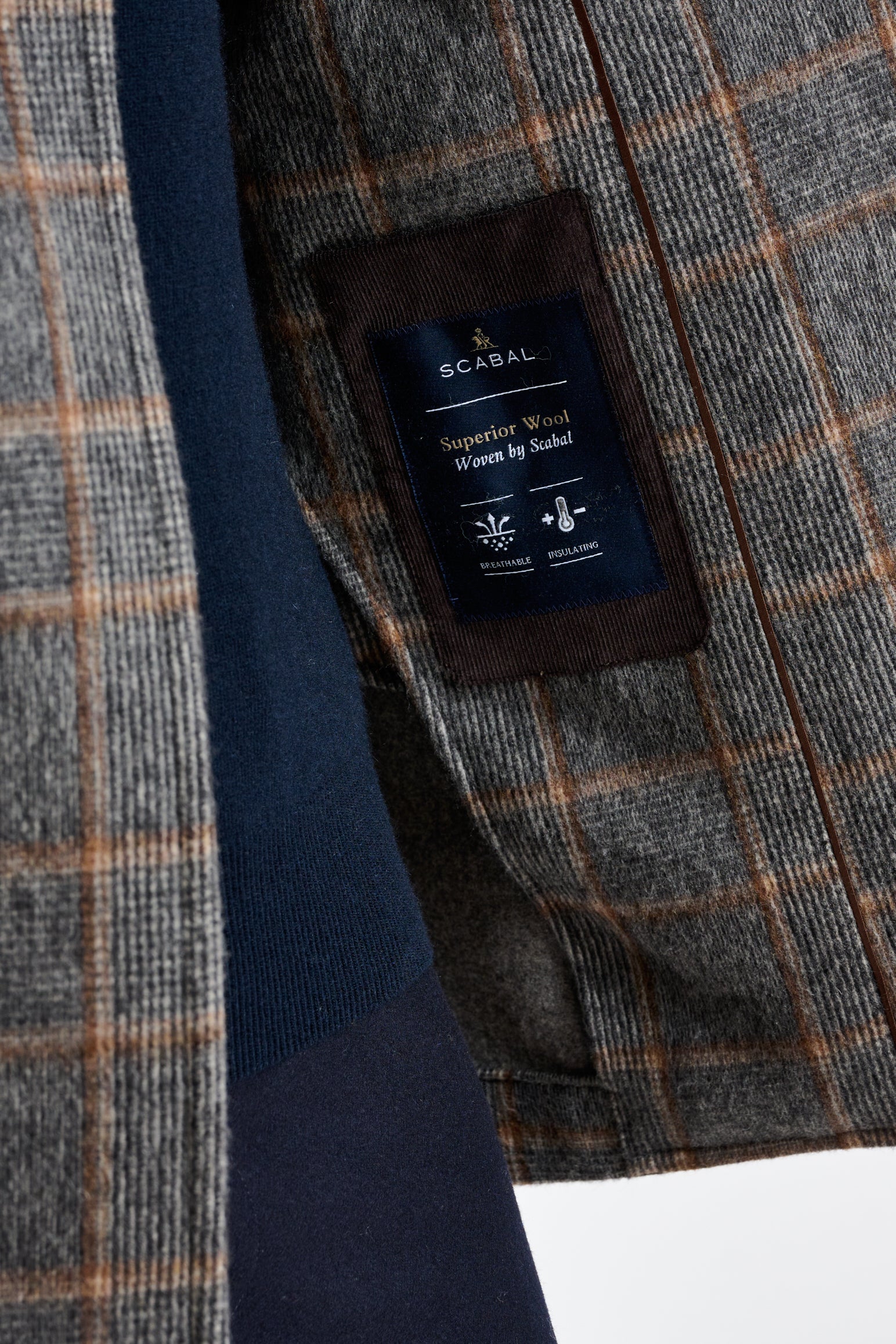 Grey Check Wool Nelson Peacoat - Image 7