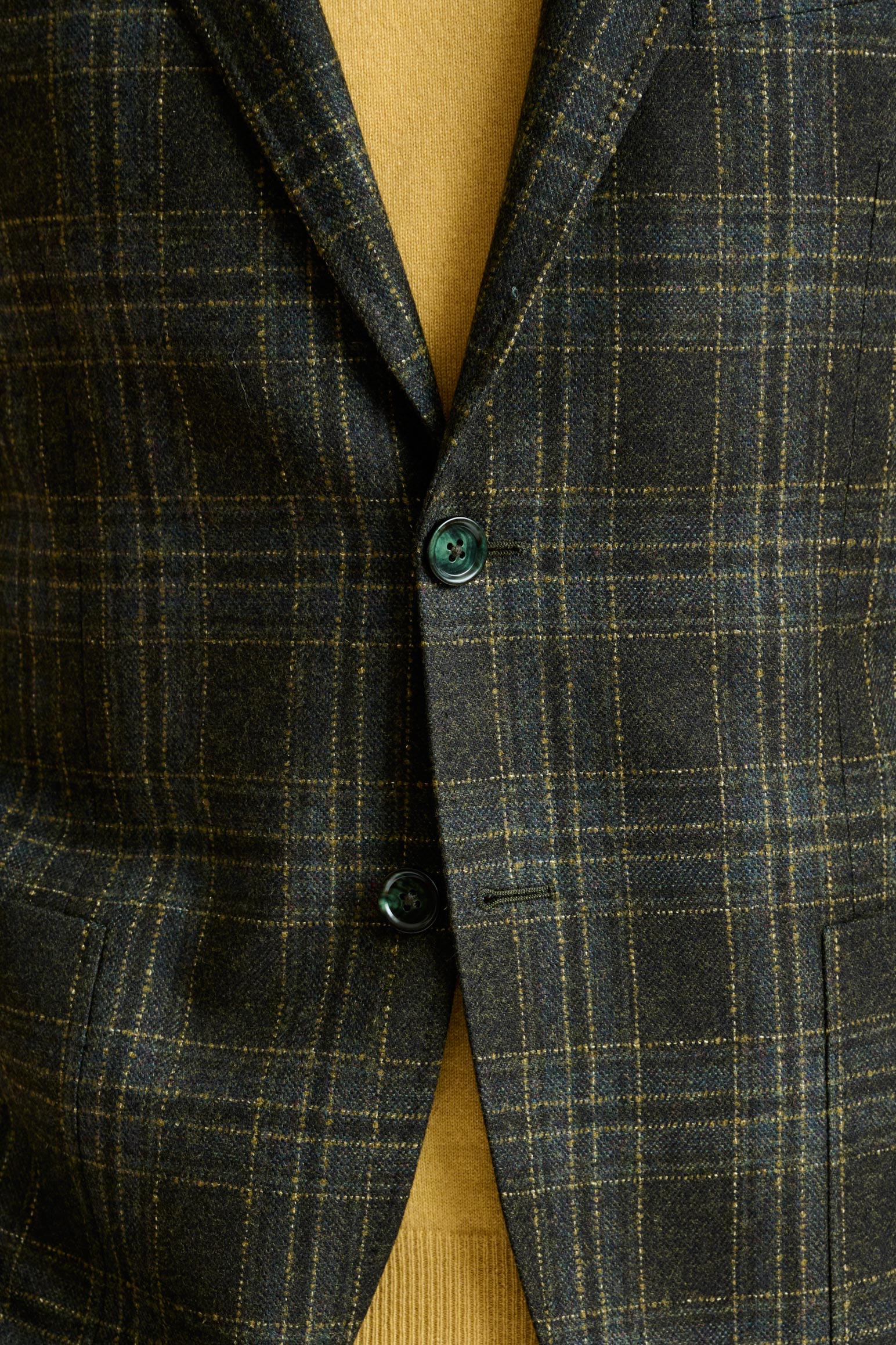Check Wool & Cashmere Kenton Jacket Escape - Image 3