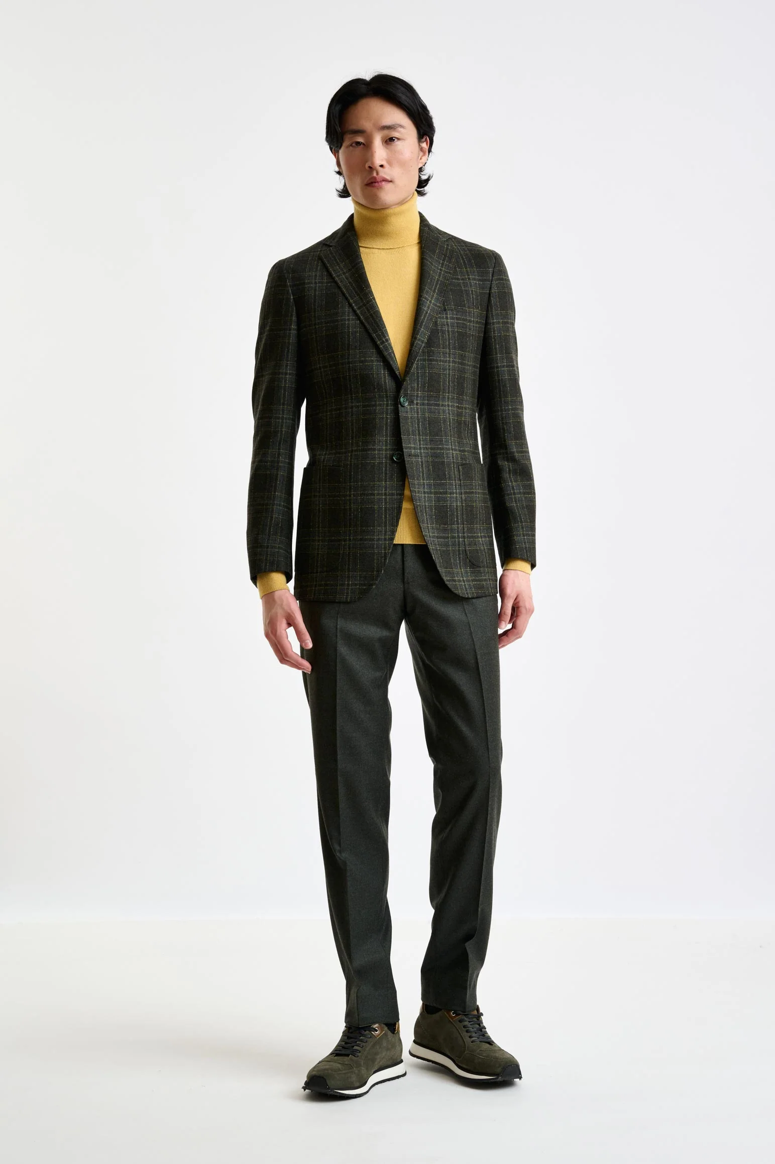 Check Wool & Cashmere Kenton Jacket Escape - Image 6