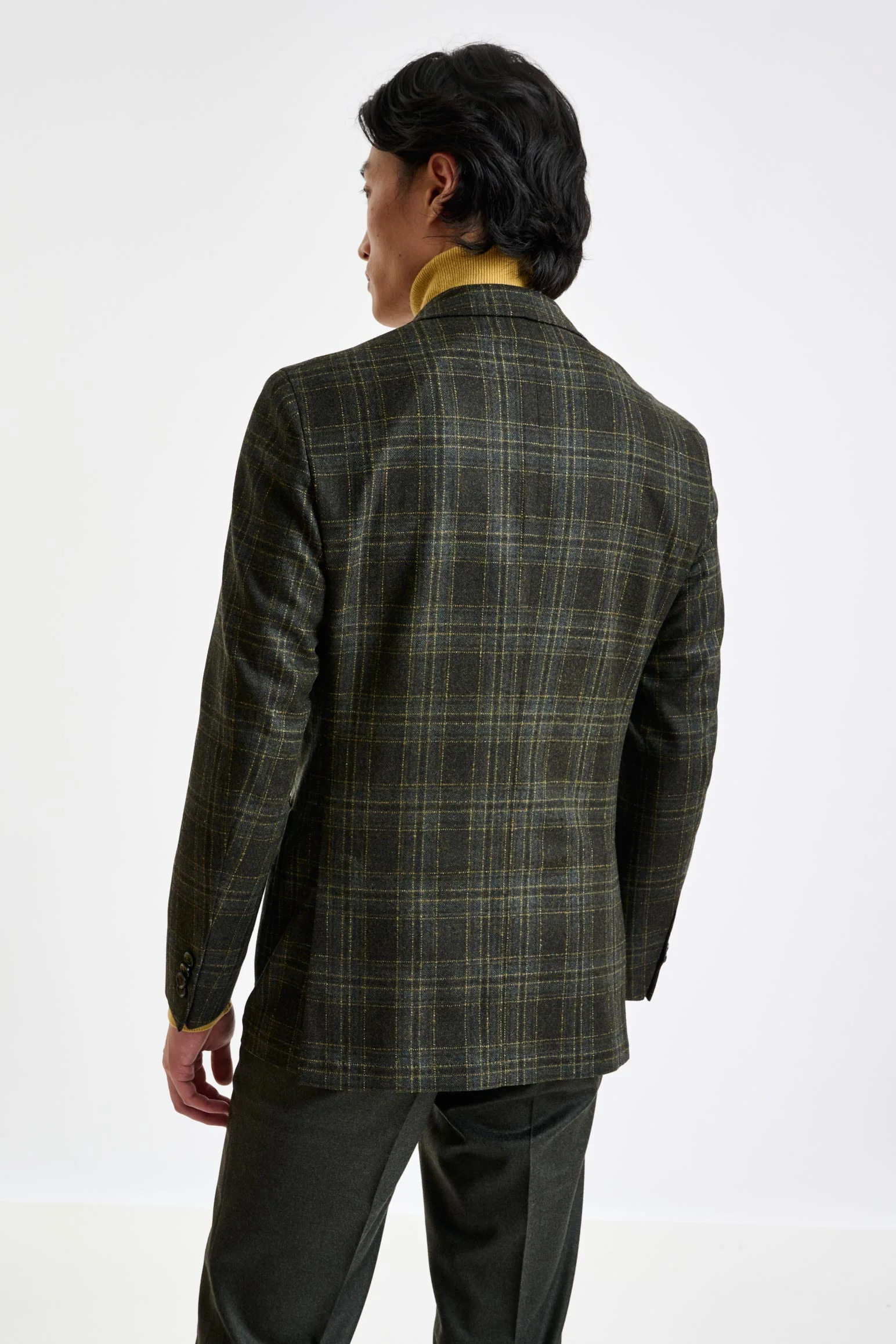 Check Wool & Cashmere Kenton Jacket Escape - Image 7