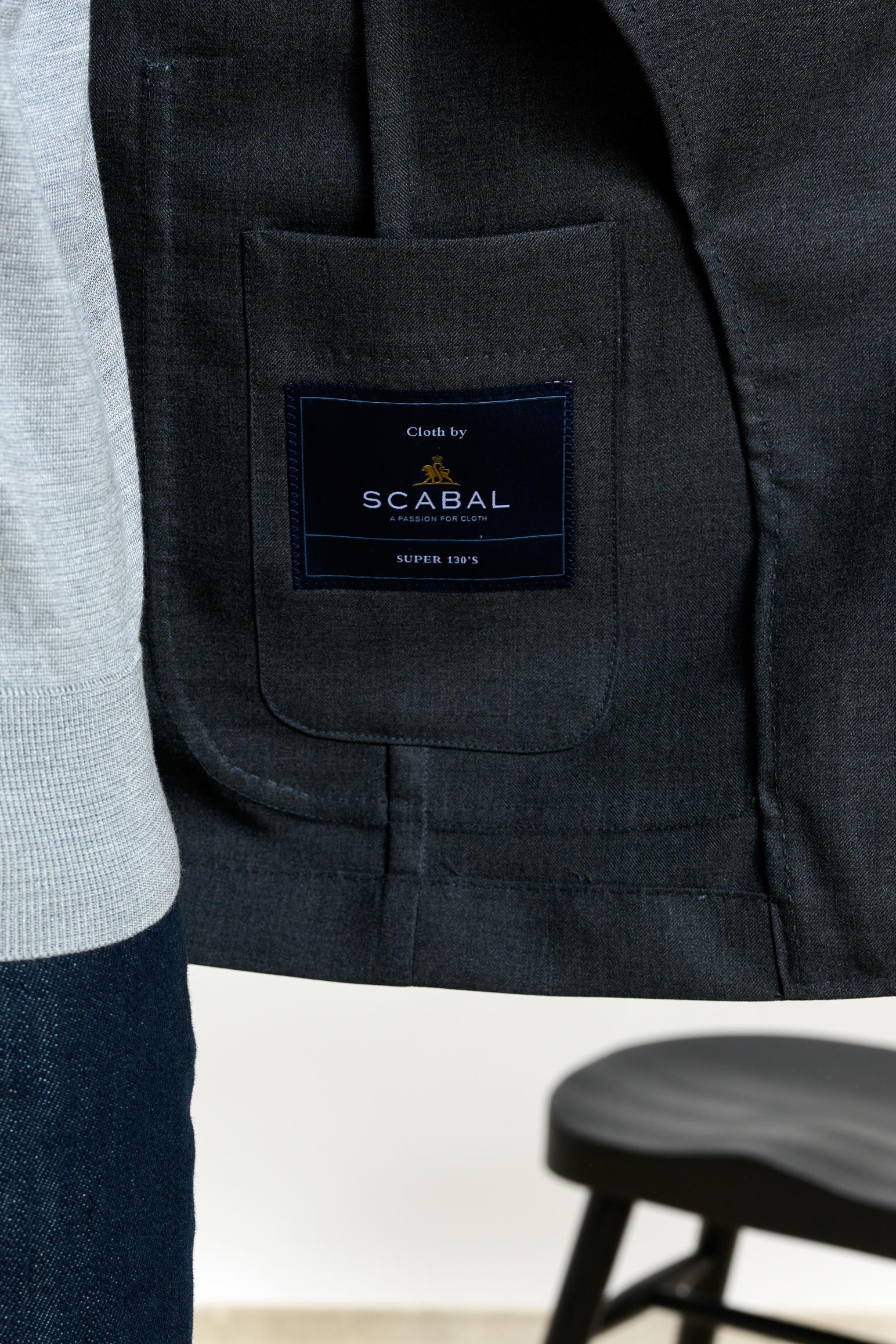 Grey Chelsea Eton Shirt Jacket - Image 4