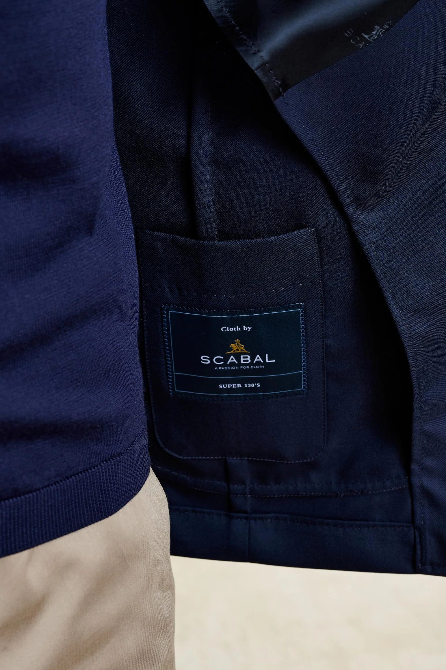 Navy Chelsea Eton Shirt Jacket - Image 3