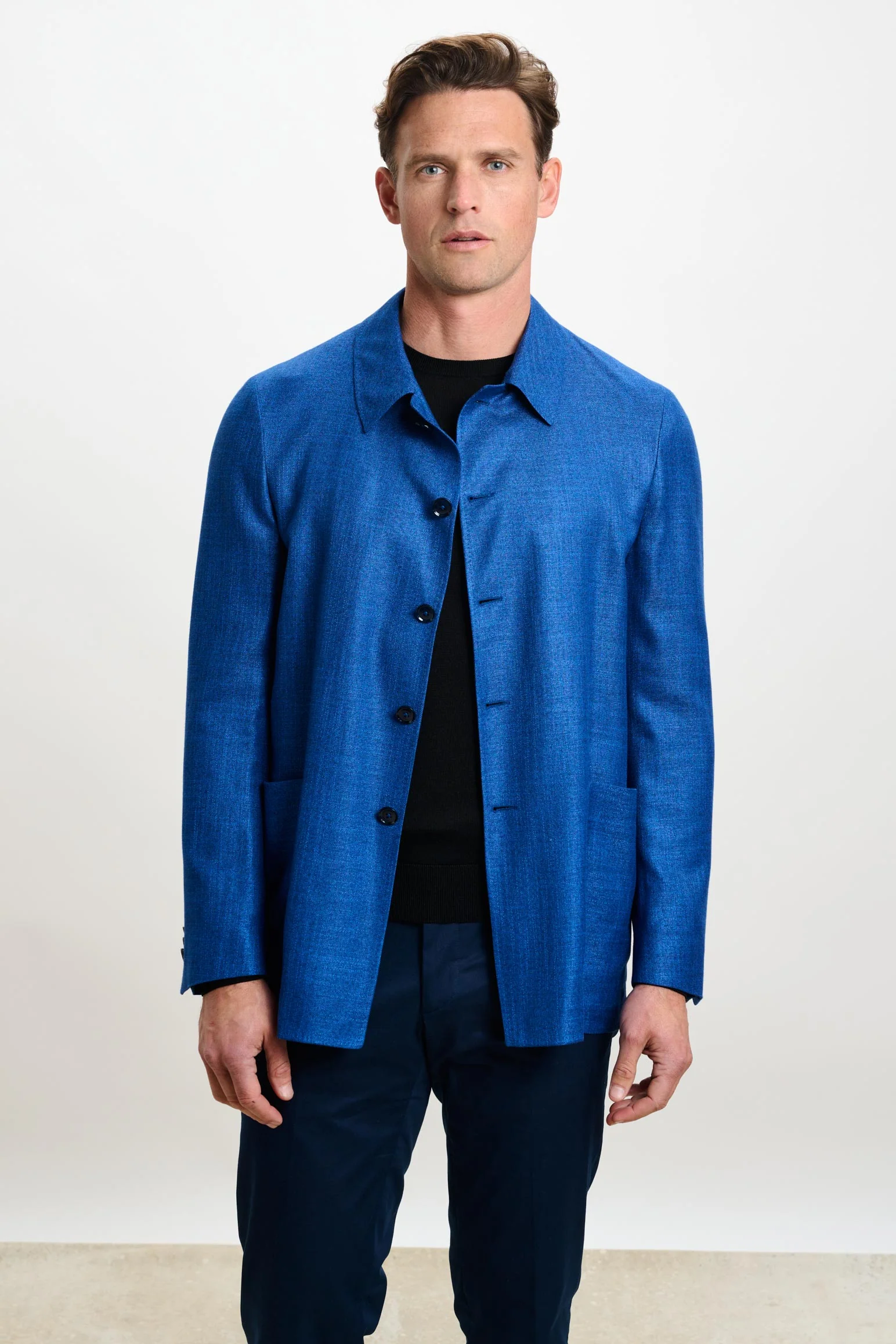 Blue Chelsea Shirt Jacket Taormina
