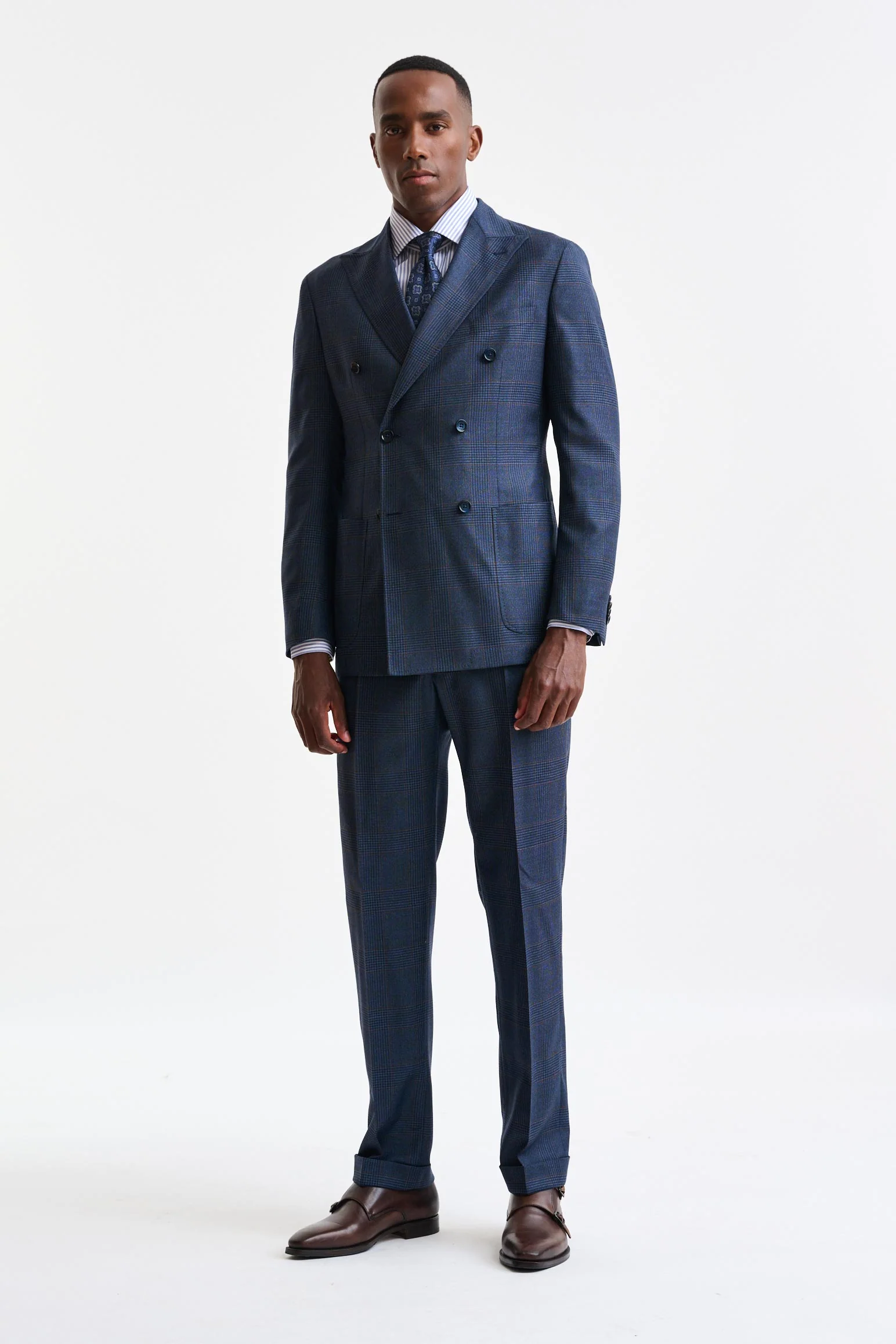 Dark Blue 100% Wool Kenton Suit Freestyle