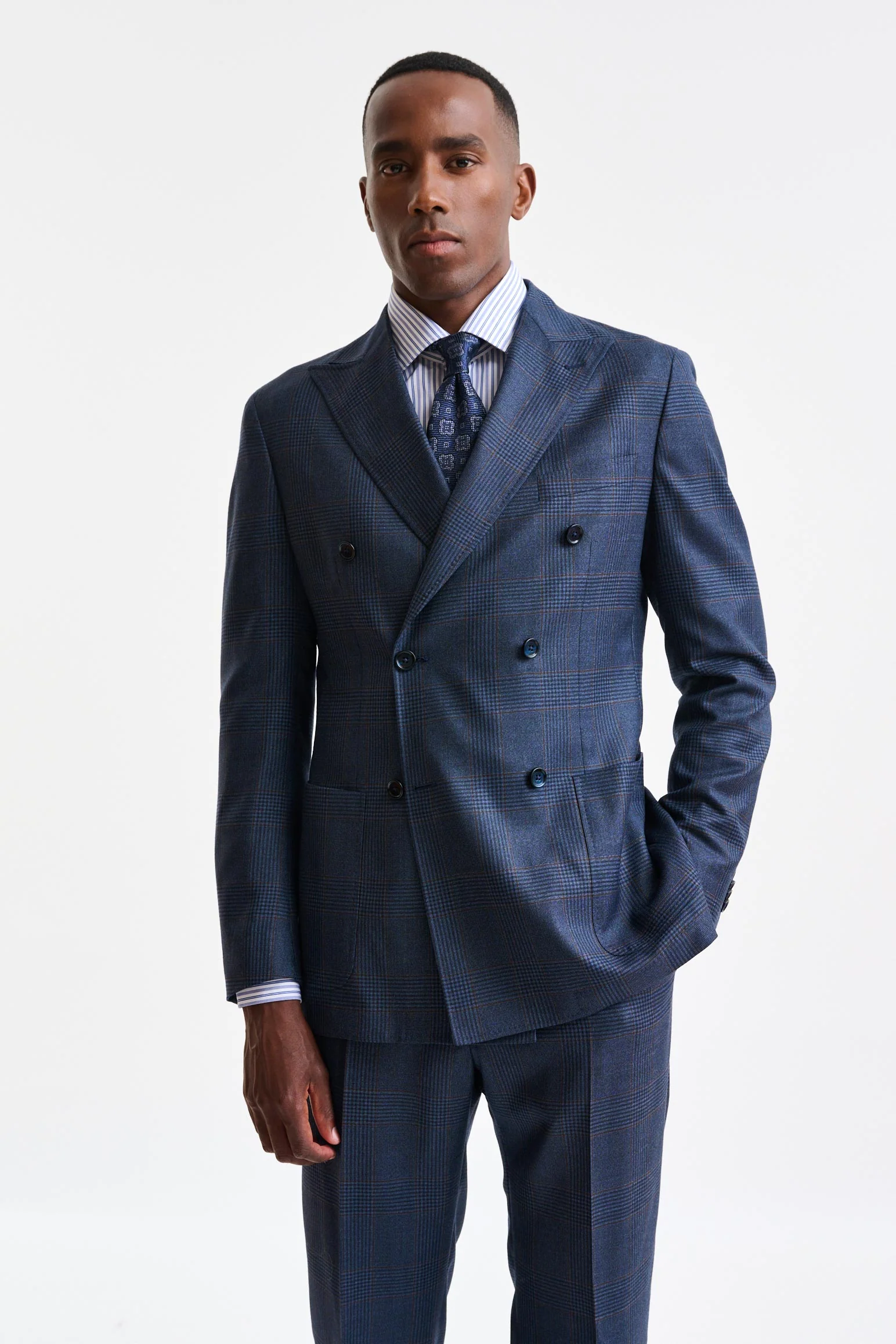 Dark Blue 100% Wool Kenton Suit Freestyle - Image 5