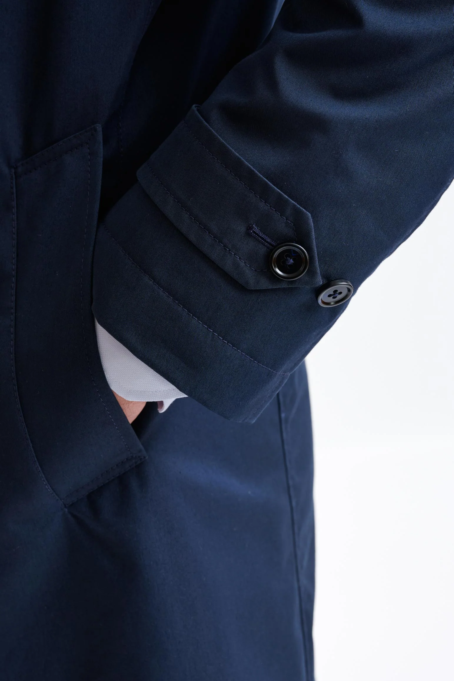 Dark Blue 100% Wool Rannoch Coat - Image 4