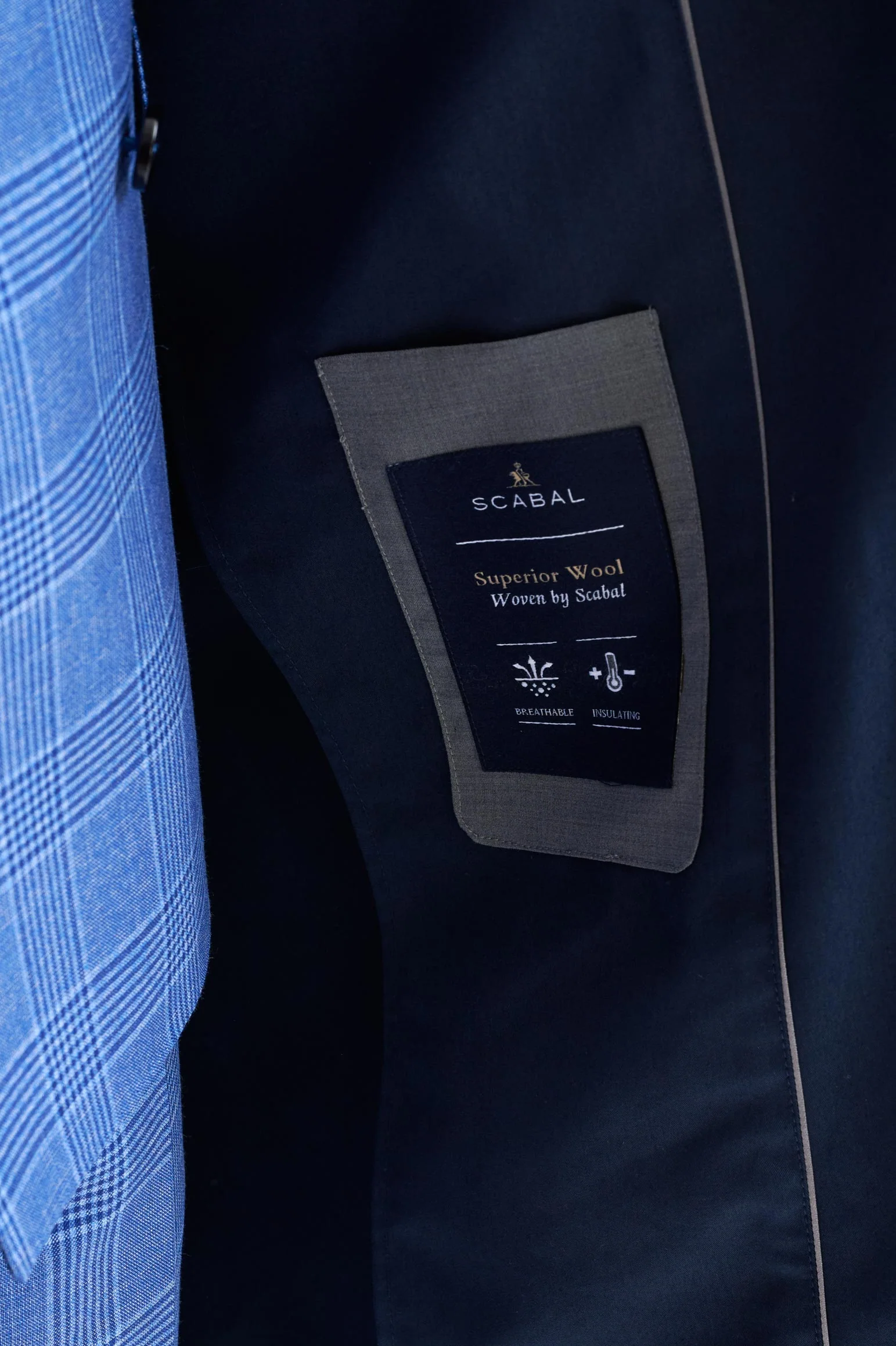 Dark Blue 100% Wool Rannoch Coat - Image 5