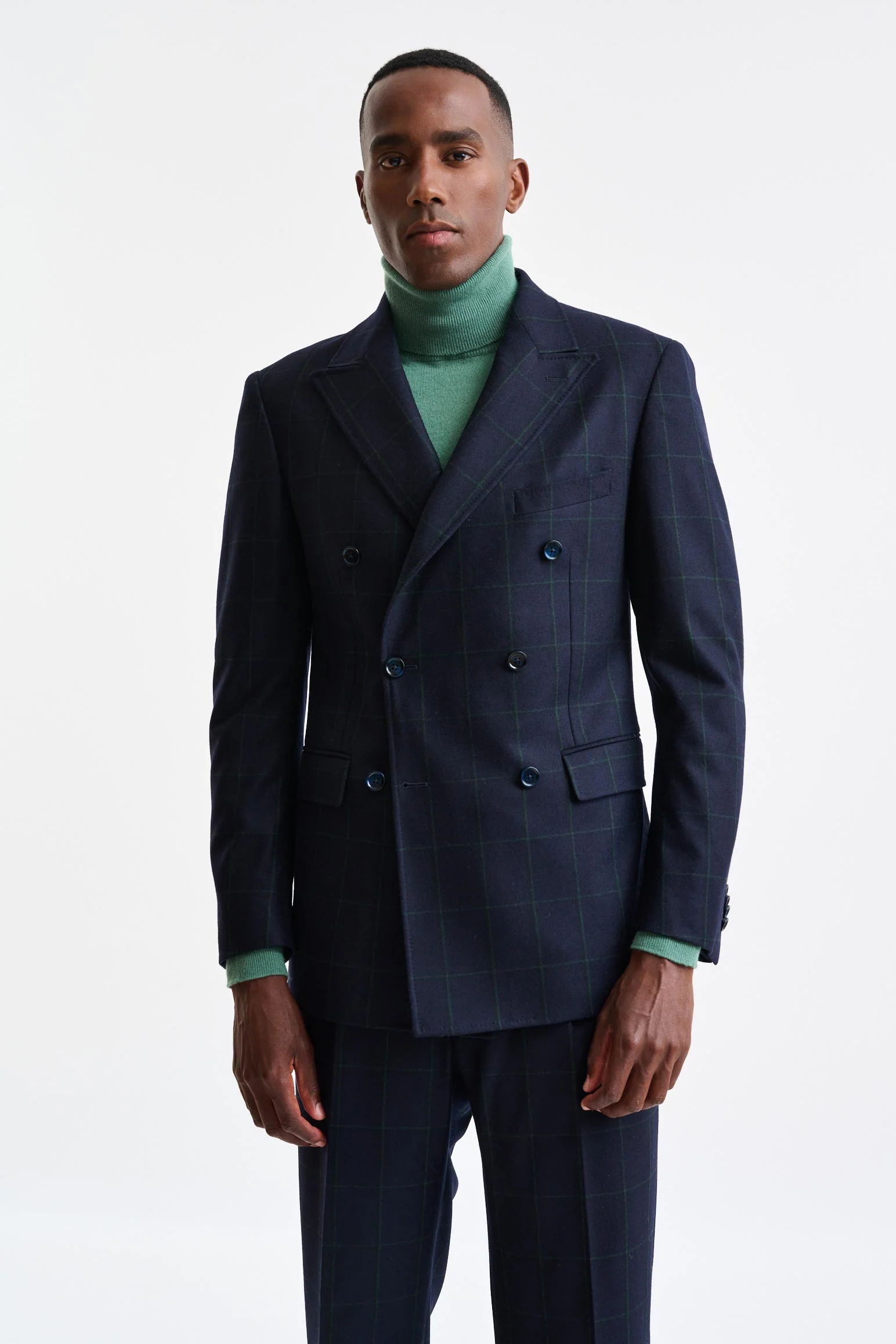Dark Blue 100% Wool Soho Jacket Freestyle