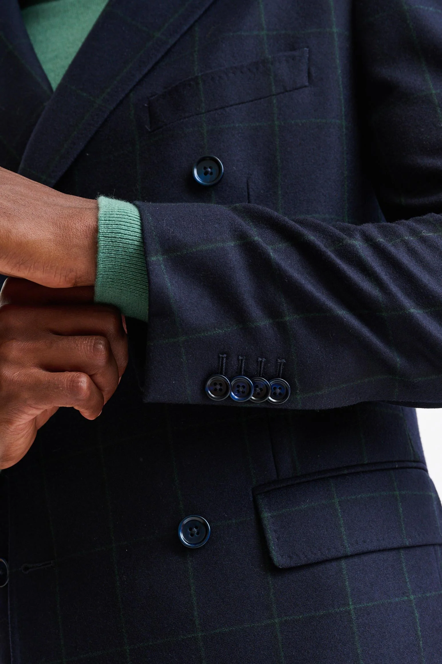 Dark Blue 100% Wool Soho Jacket Freestyle - Image 2