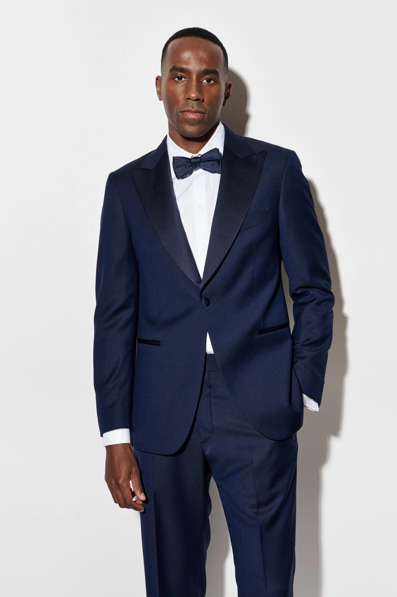 Dark Blue 100% Wool Super 120's Soho Tuxedo Jazz