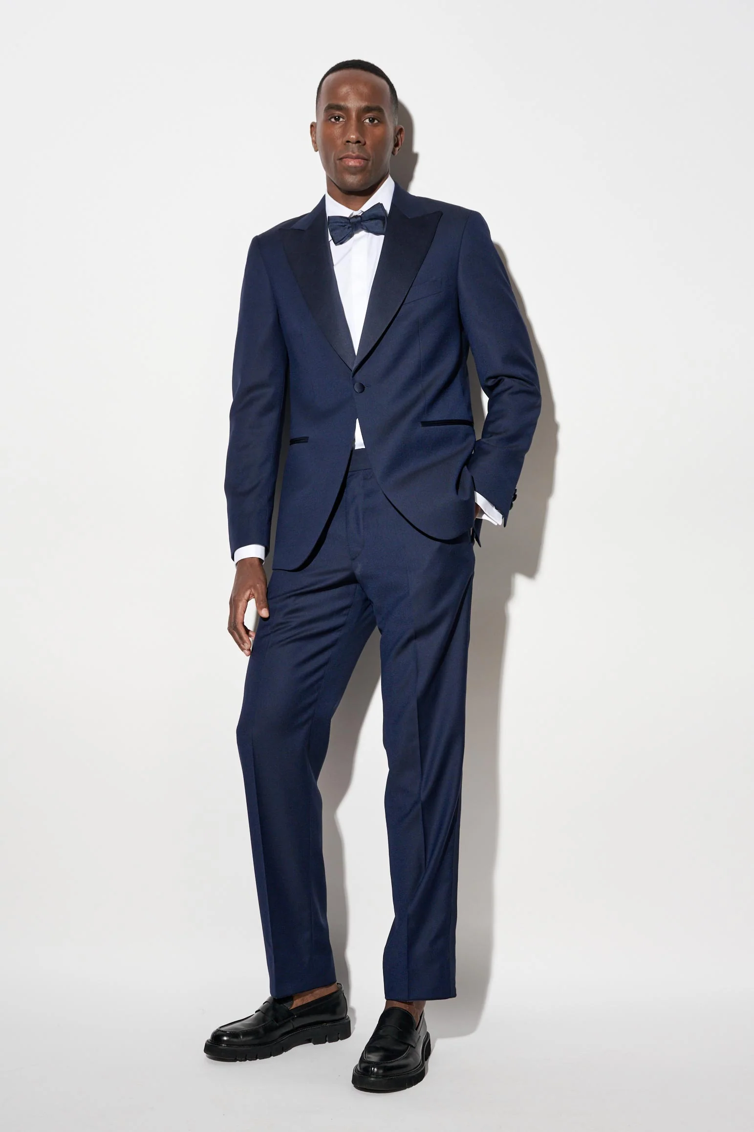 Dark Blue 100% Wool Super 120's Soho Tuxedo Jazz - Image 2