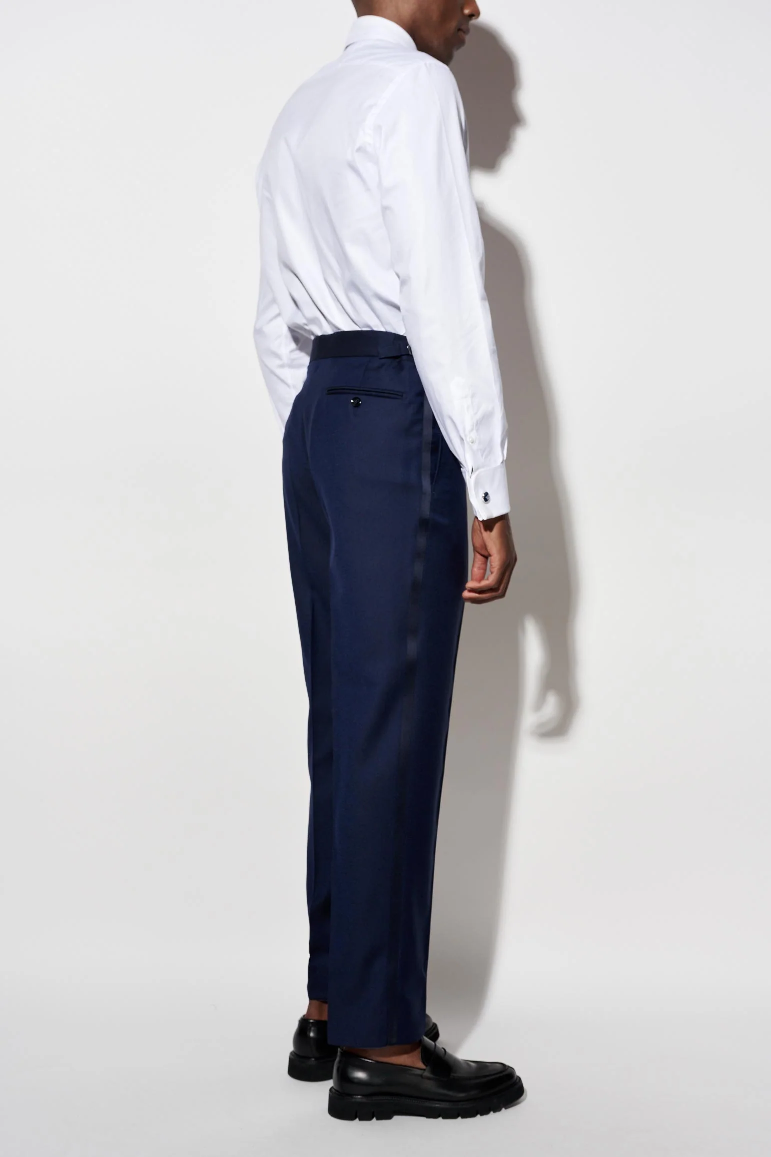 Dark Blue 100% Wool Super 120's Soho Tuxedo Suit Jazz - Image 10