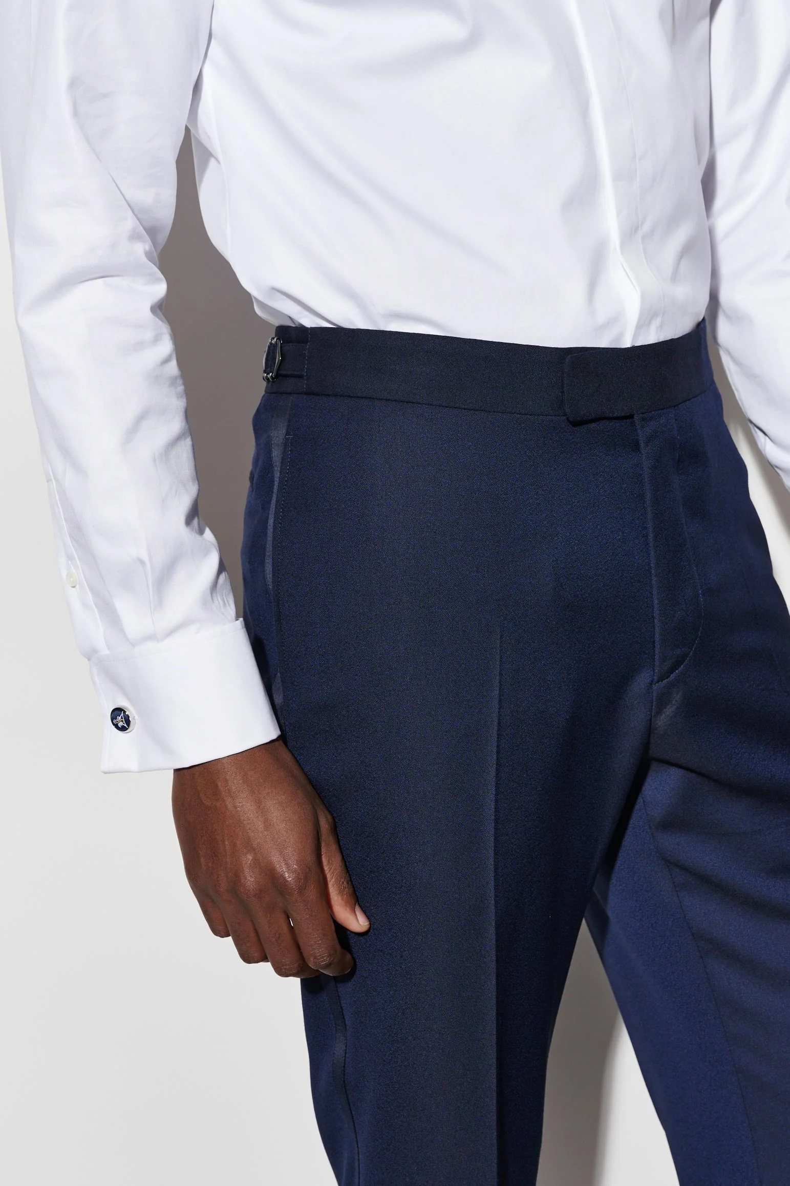Dark Blue 100% Wool Super 120's Soho Tuxedo Suit Jazz - Image 11