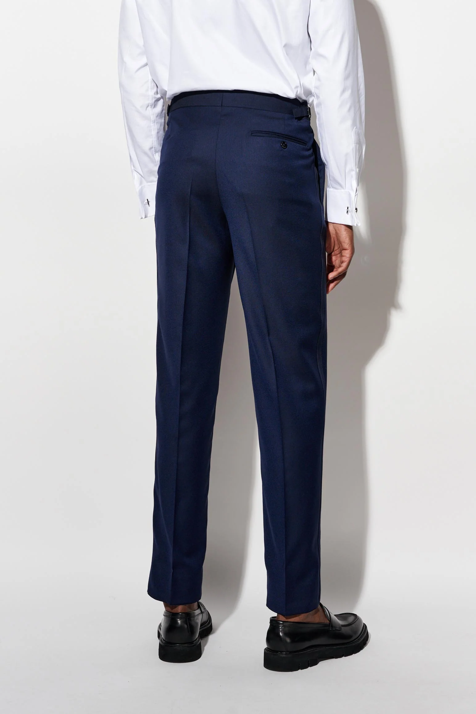 Dark Blue 100% Wool Super 120's Soho Tuxedo Suit Jazz - Image 13