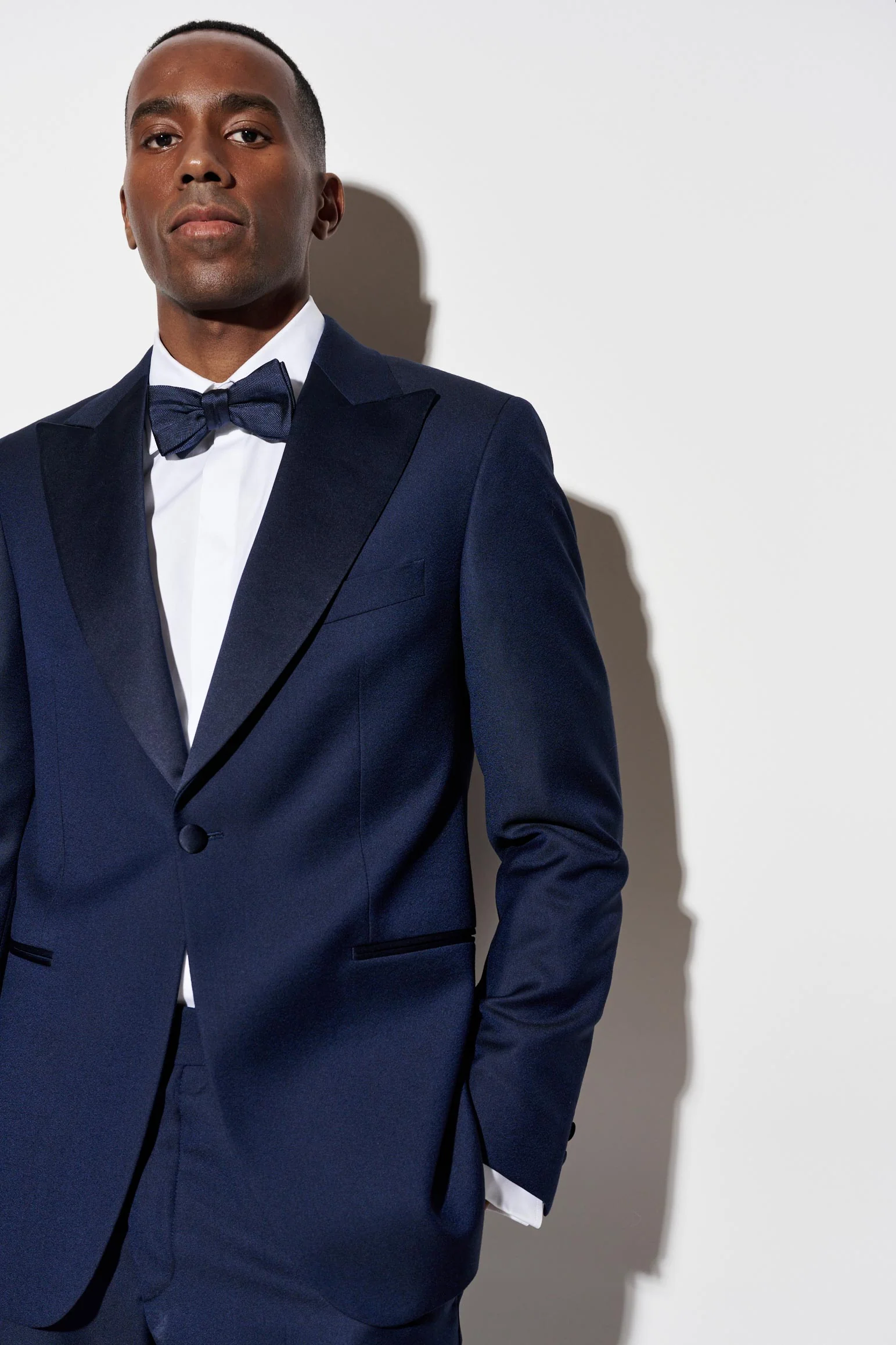 Dark Blue 100% Wool Super 120's Soho Tuxedo Suit Jazz - Image 2