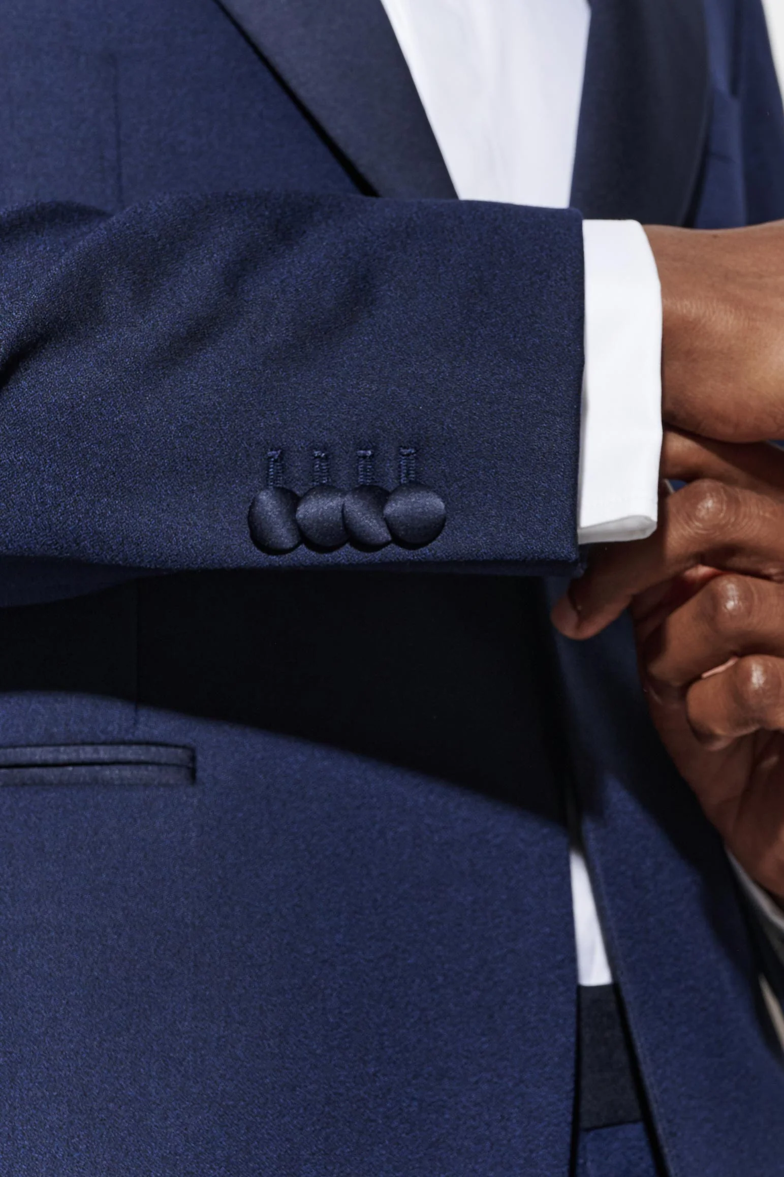 Dark Blue 100% Wool Super 120's Soho Tuxedo Suit Jazz - Image 5