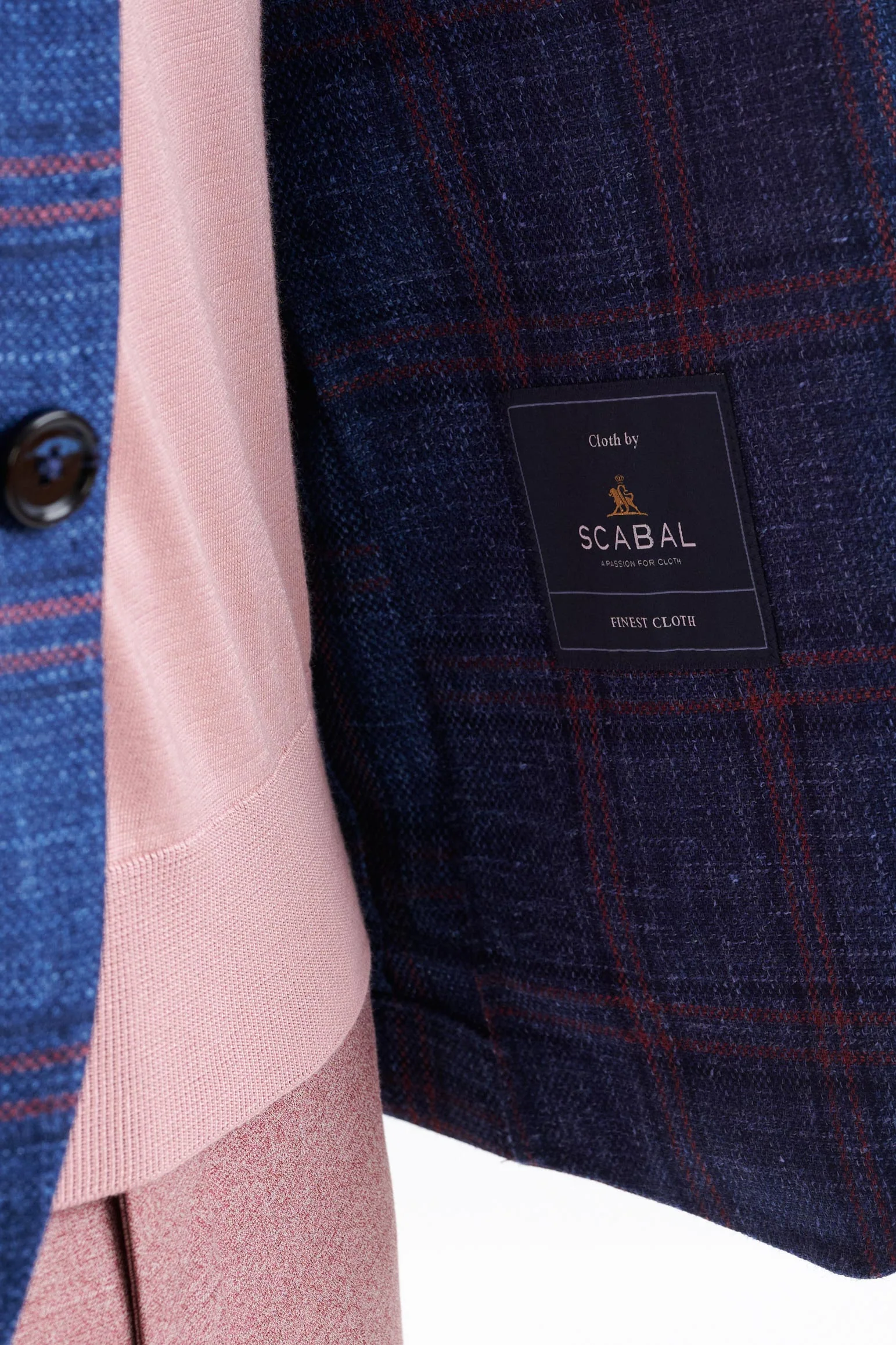 Dark Blue Wool & Silk Soho Jacket Amalfi Trend - Image 4