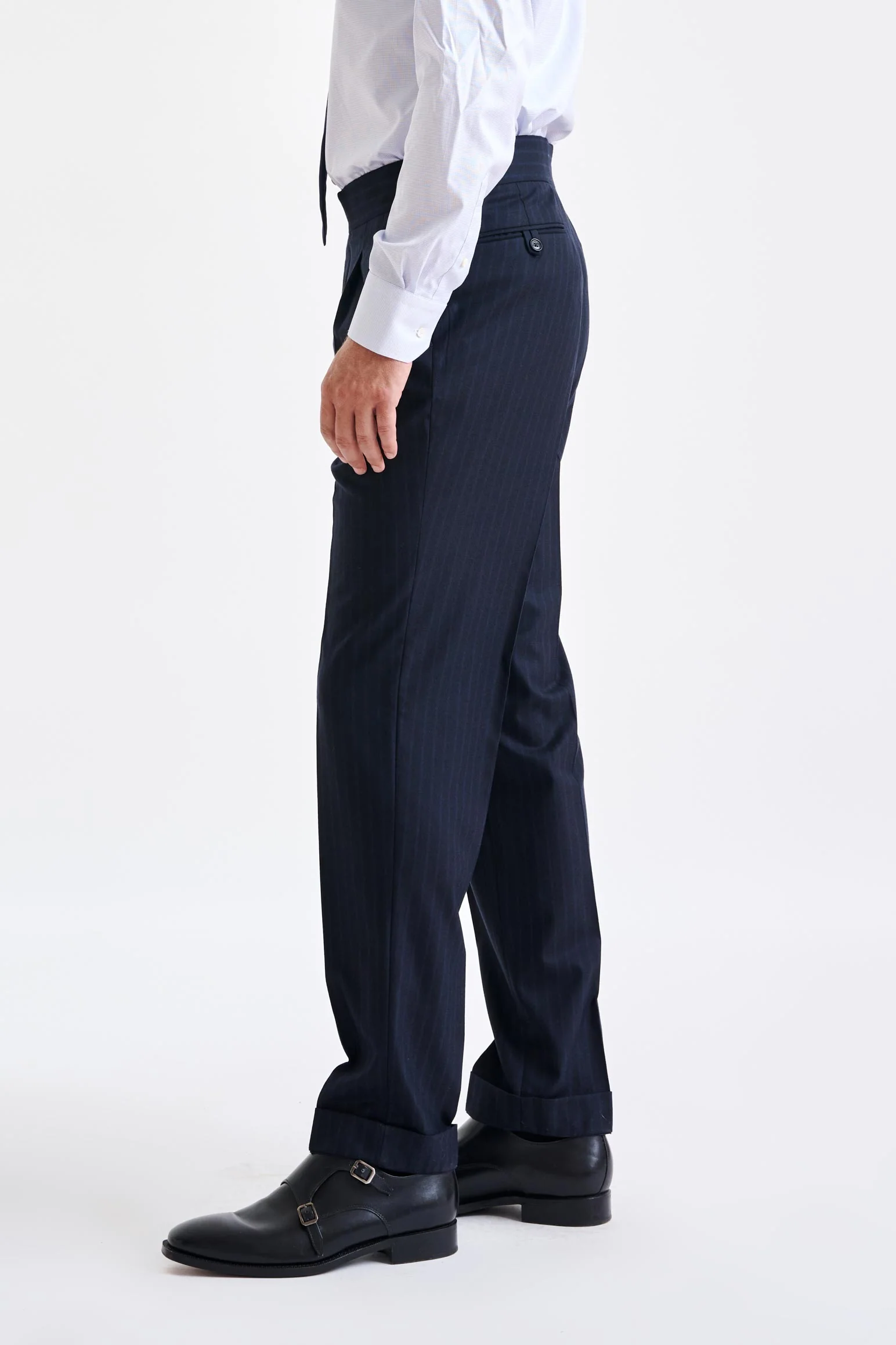 Dark Blue Super 180's Wool Soho Suit Royal Fanfare - Image 12