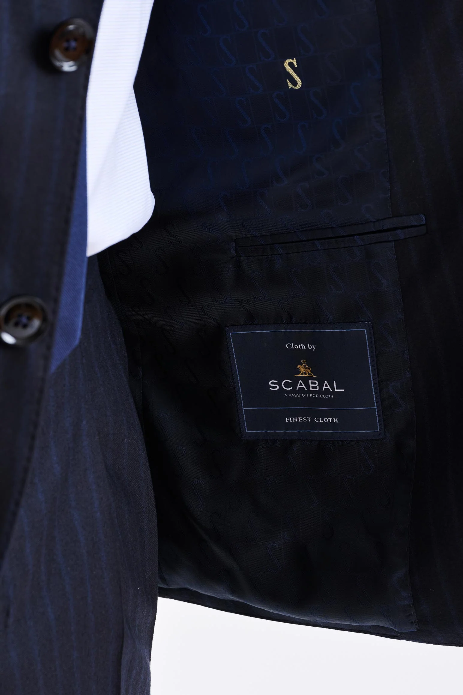 Dark Blue Super 180's Wool Soho Suit Royal Fanfare - Image 3