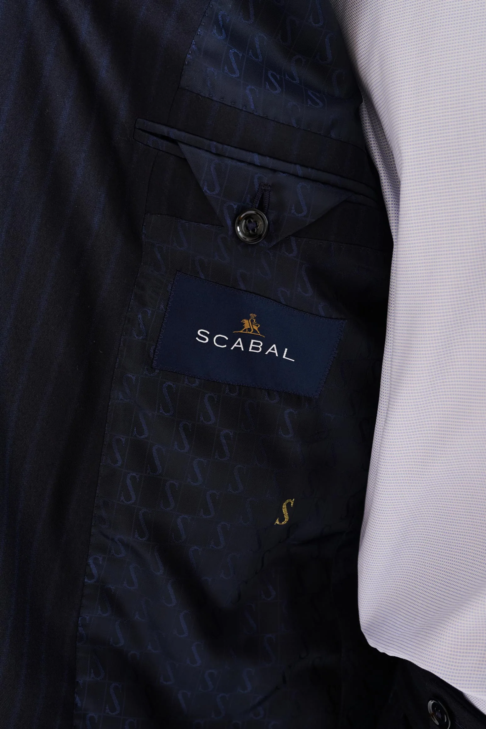 Dark Blue Super 180's Wool Soho Suit Royal Fanfare - Image 4