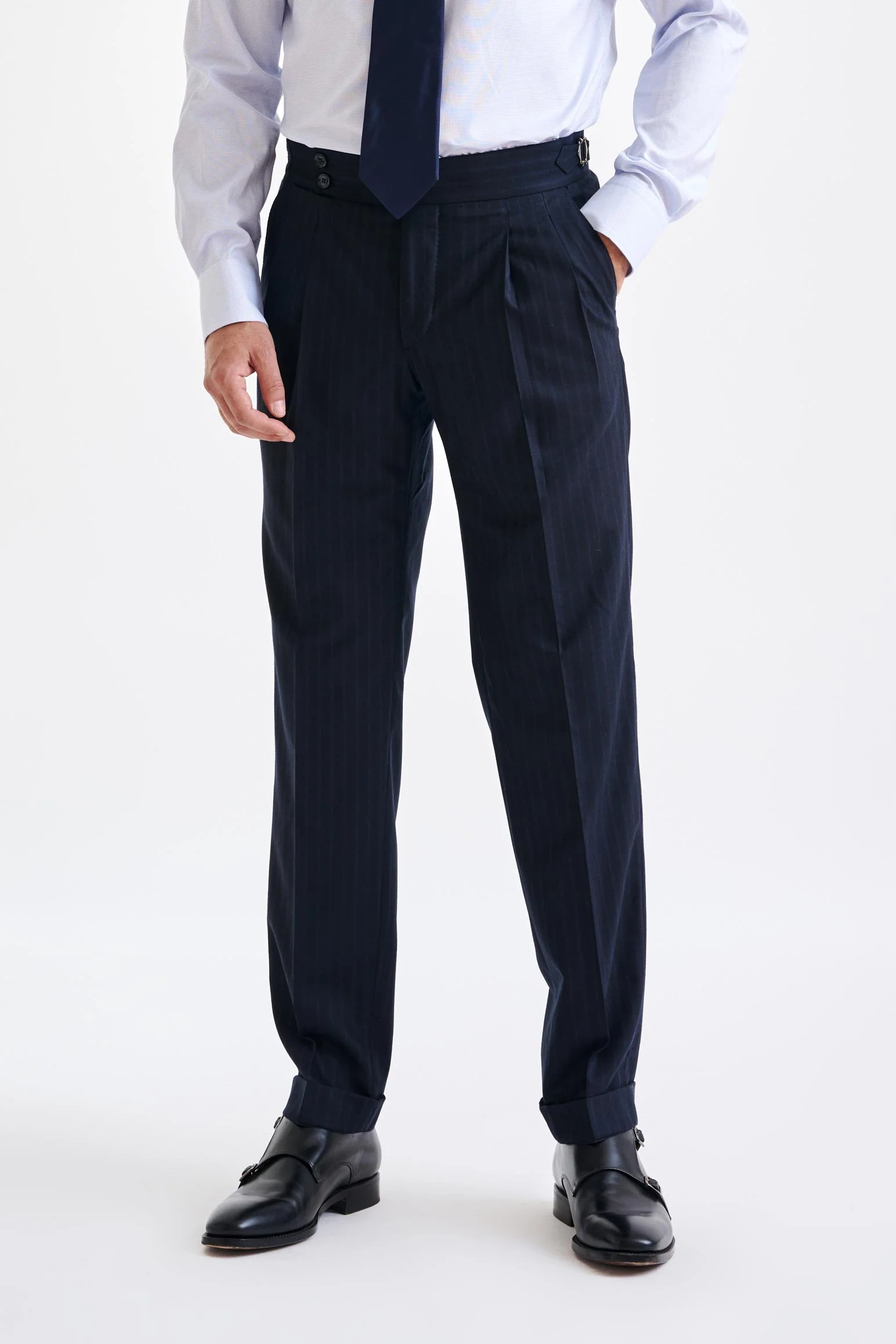 Dark Blue Super 180's Wool Soho Suit Royal Fanfare - Image 8