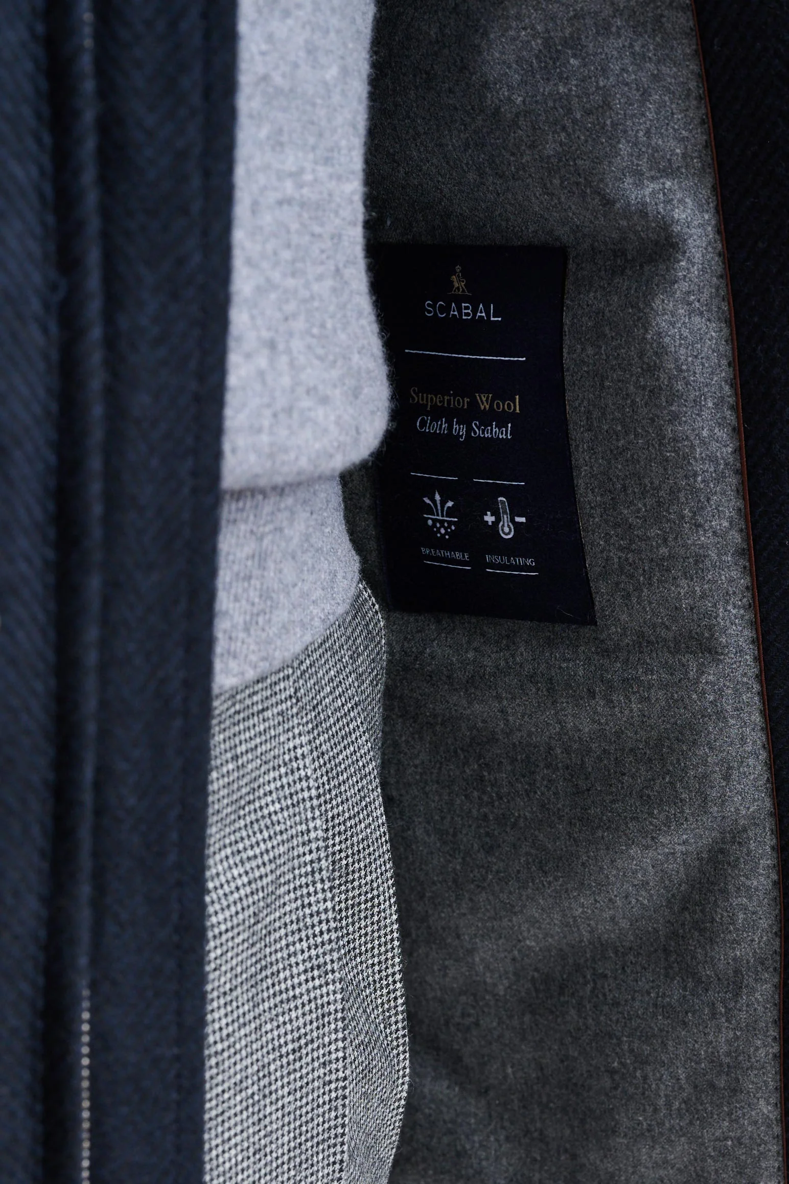 Dark Blue Wool Bedford Parka Zeus - Image 7