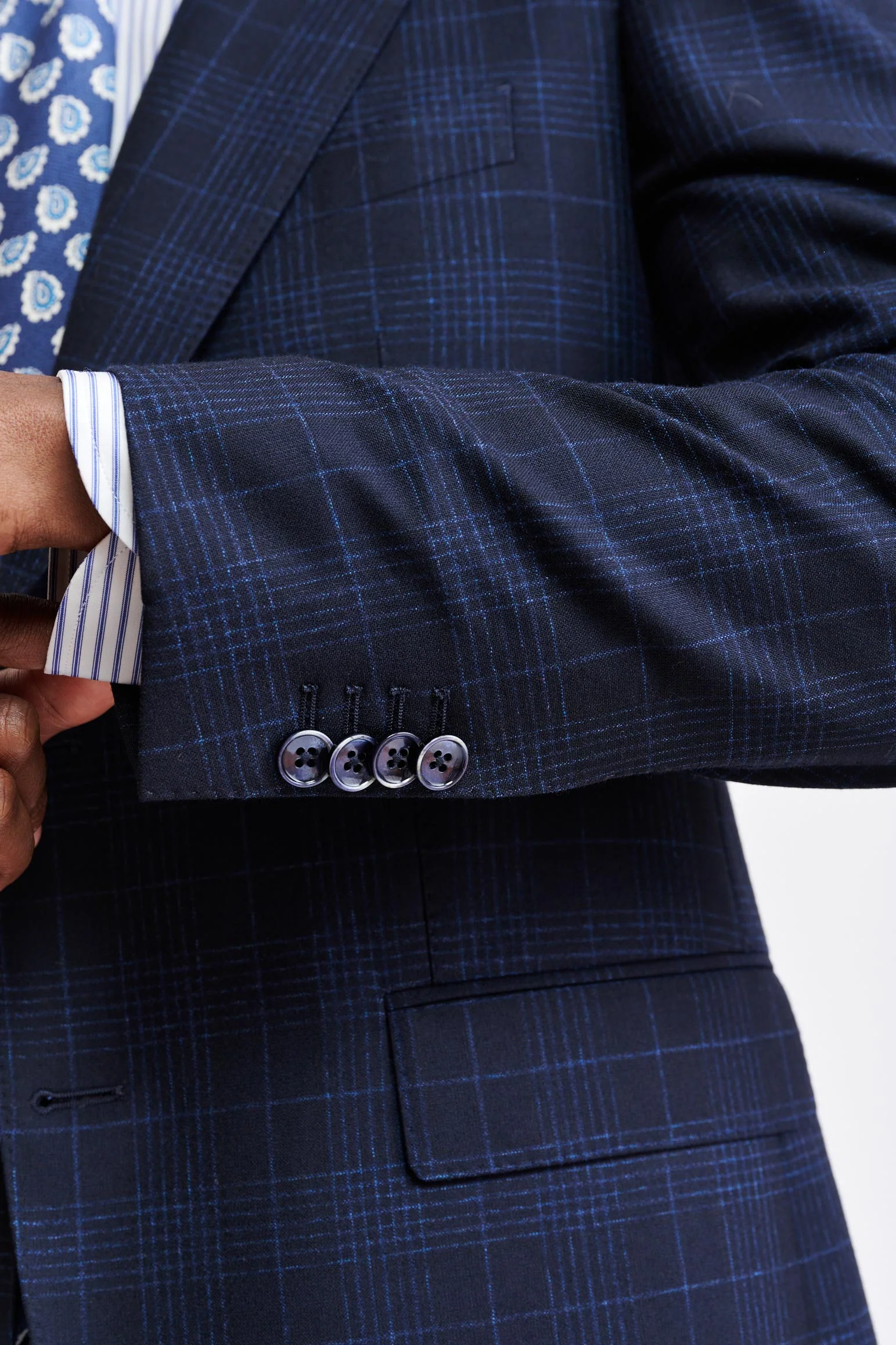 Dark Blue Wool & Cotton Soho Suit Riviera Trend - Image 2