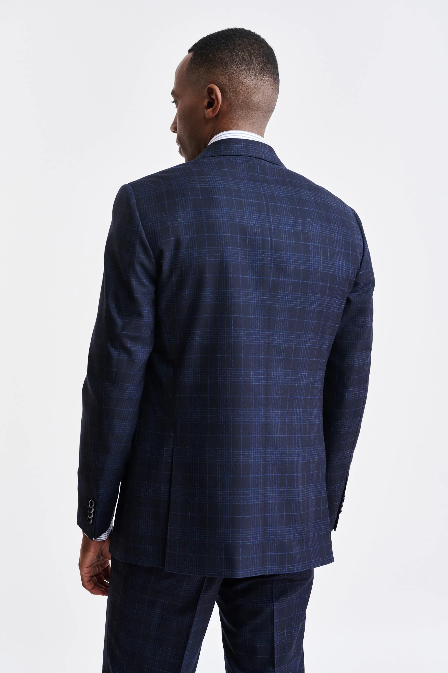 Dark Blue Wool & Cotton Soho Suit Riviera Trend - Image 7
