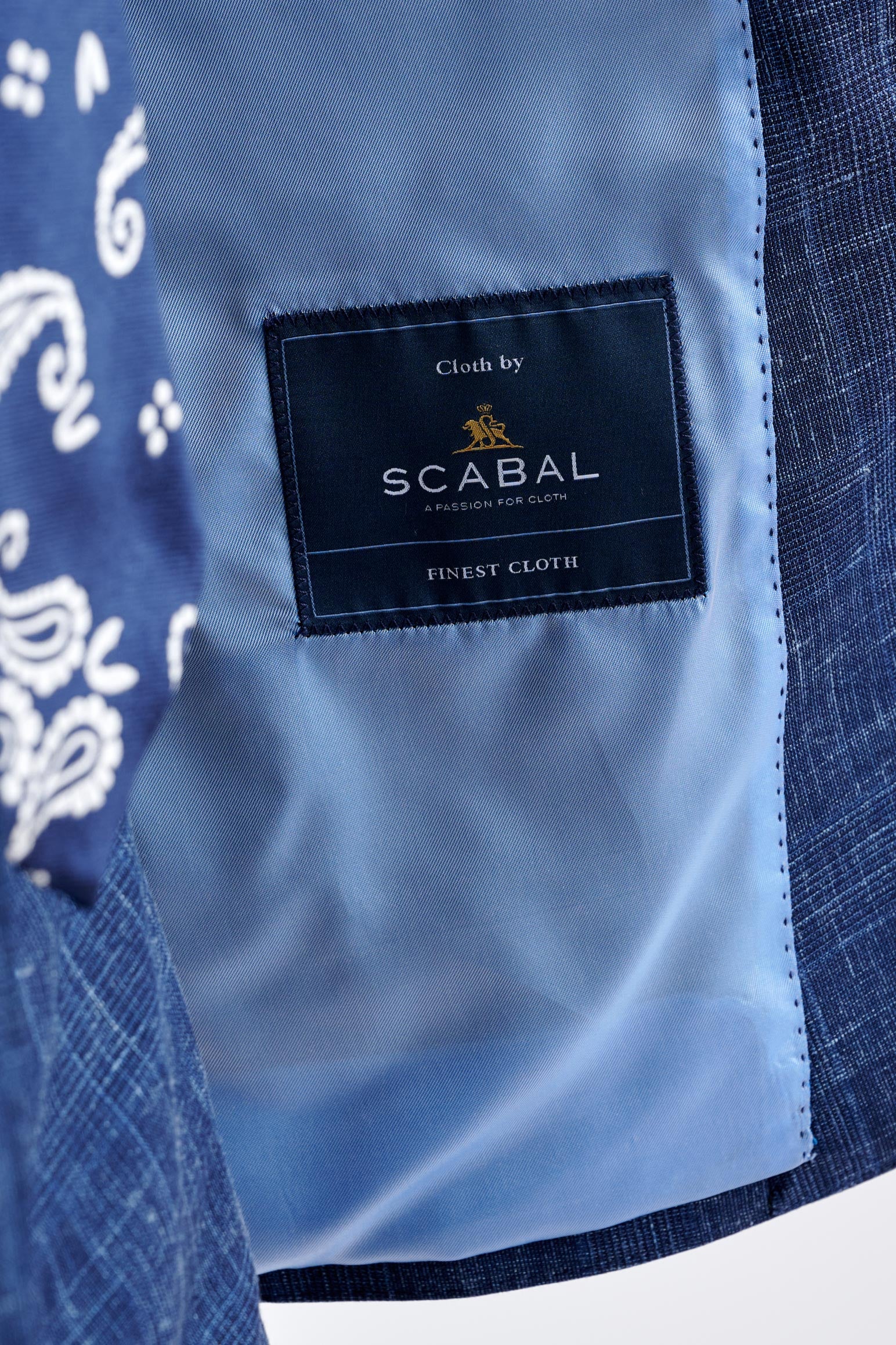 Dark Blue Wool Kenton Jacket Lifestyle - Image 4
