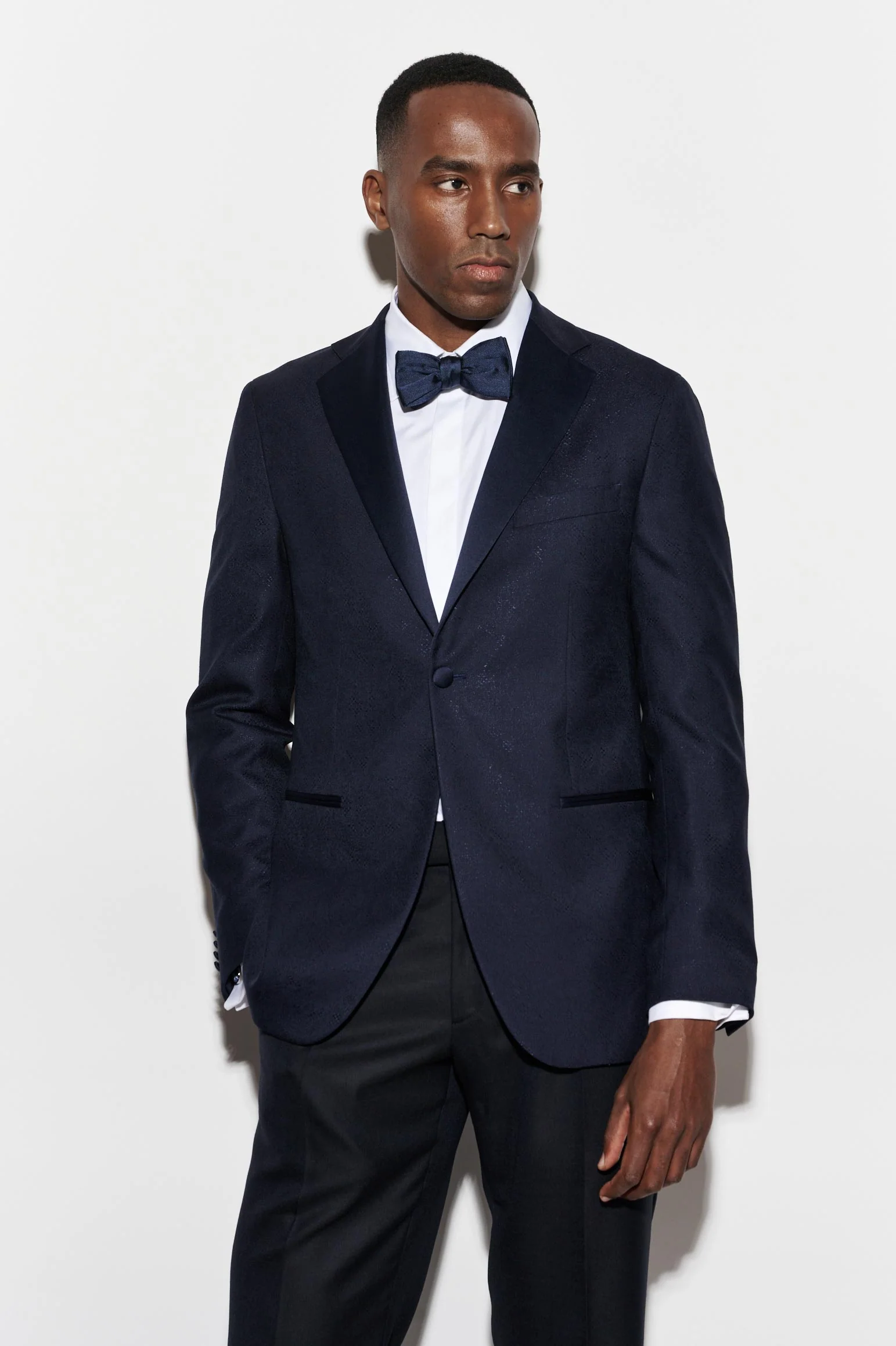 Dark Blue Wool Kenton Jacket Riviera Trend