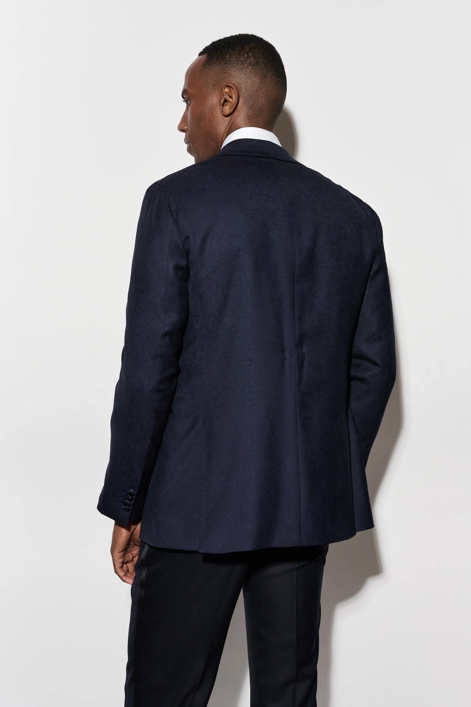 Dark Blue Wool Kenton Jacket Riviera Trend - Image 8