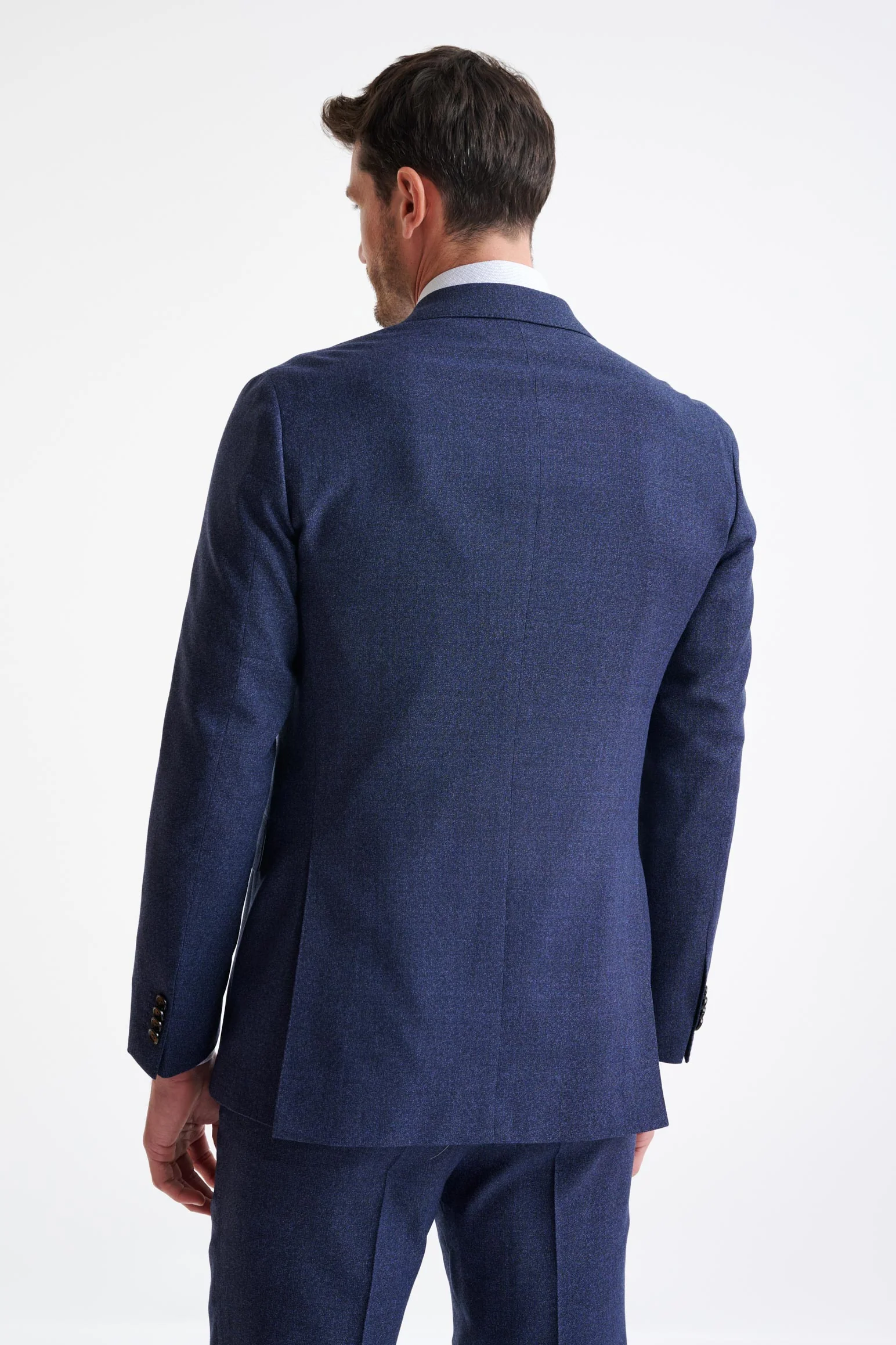 Dark Blue Wool Kenton Suit Lifestyle - Image 7