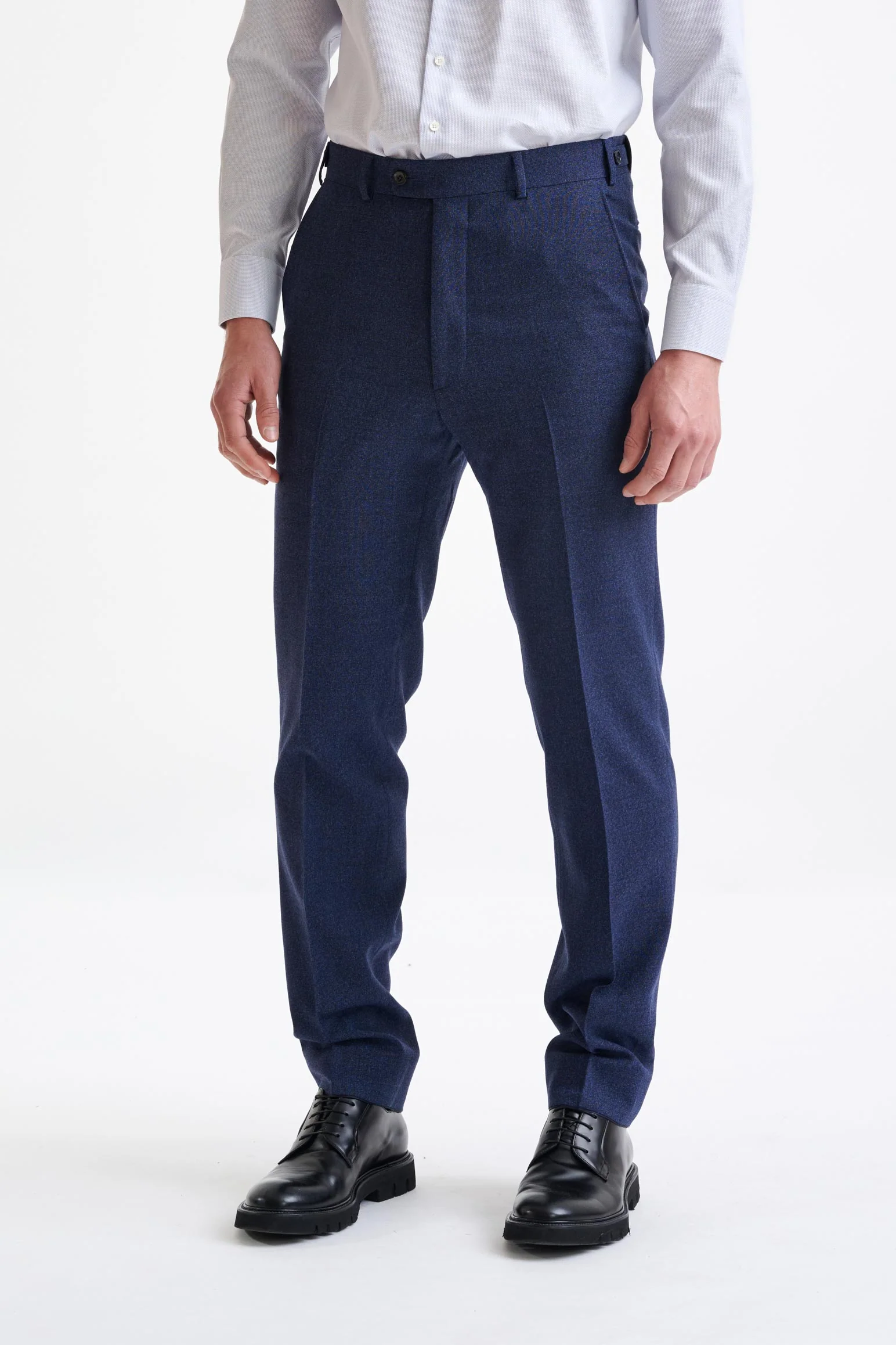 Dark Blue Wool Kenton Suit Lifestyle - Image 9