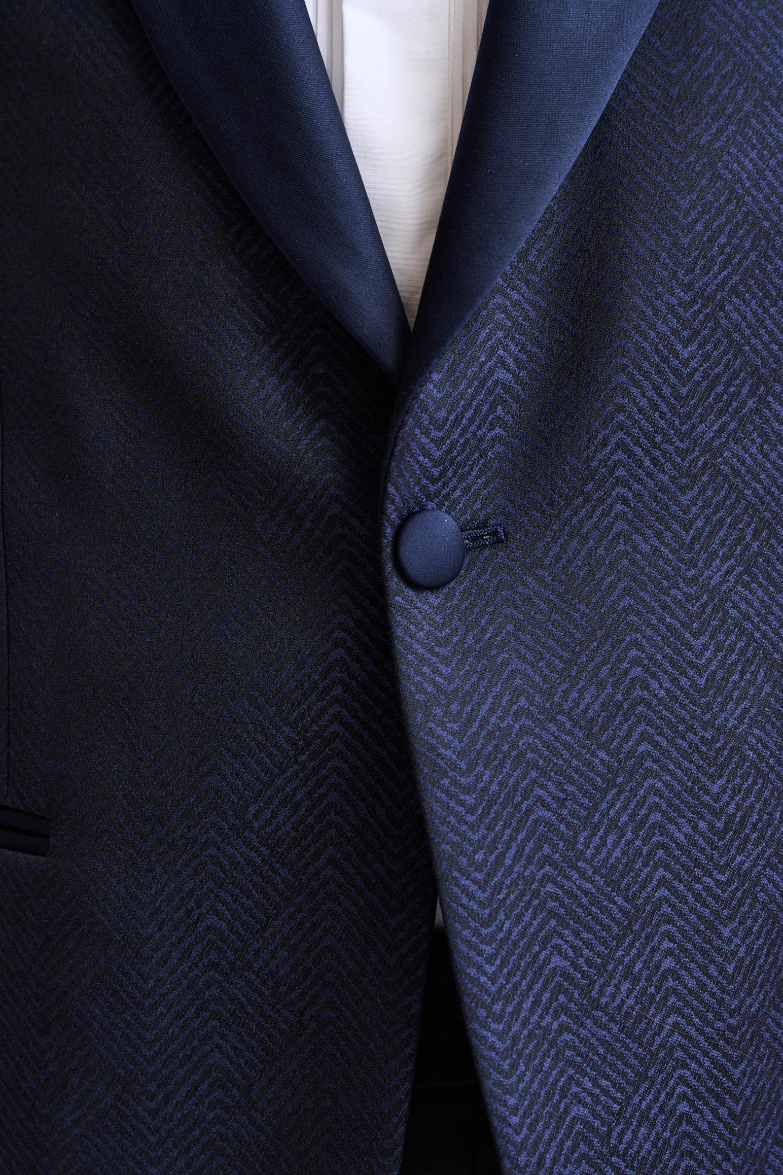 Dark Blue Wool Super 100's Soho Jacket Freestyle - Image 3