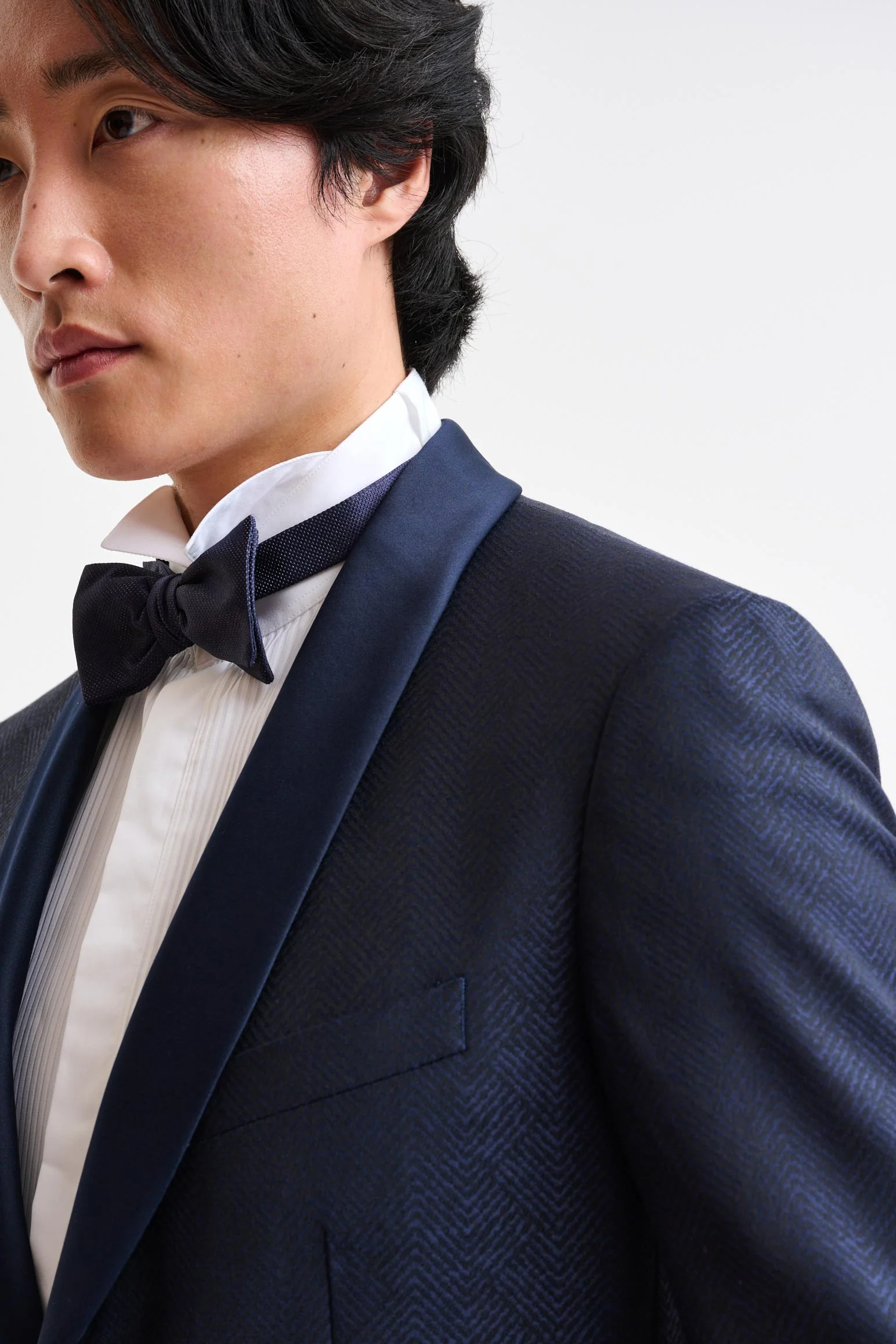 Dark Blue Wool Super 100's Soho Jacket Freestyle - Image 6