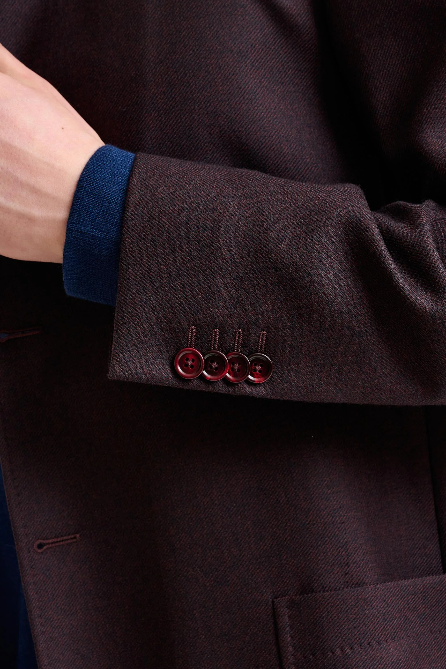 Dark Brown Wool Chelsea Shirt Jacket Harmony - Image 2
