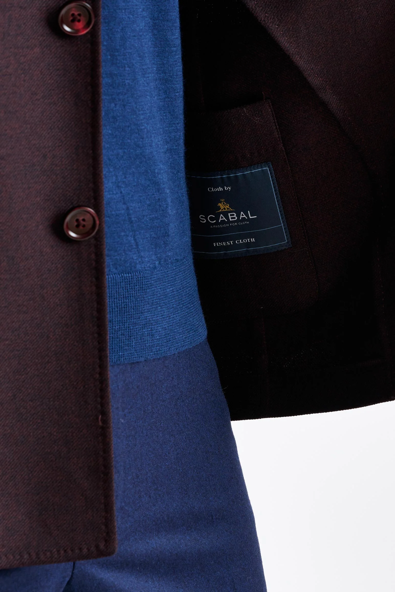 Dark Brown Wool Chelsea Shirt Jacket Harmony - Image 3