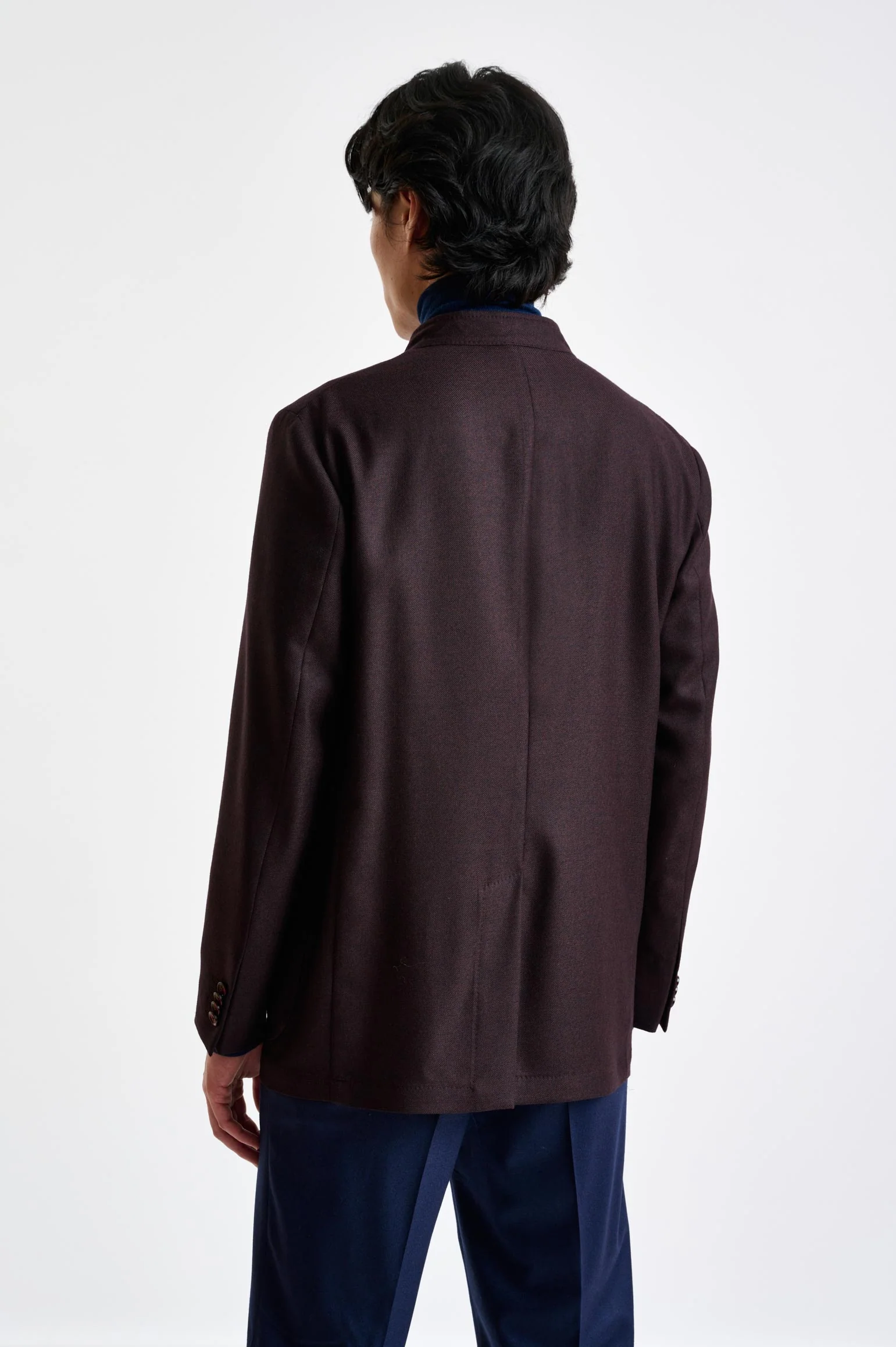Dark Brown Wool Chelsea Shirt Jacket Harmony - Image 6